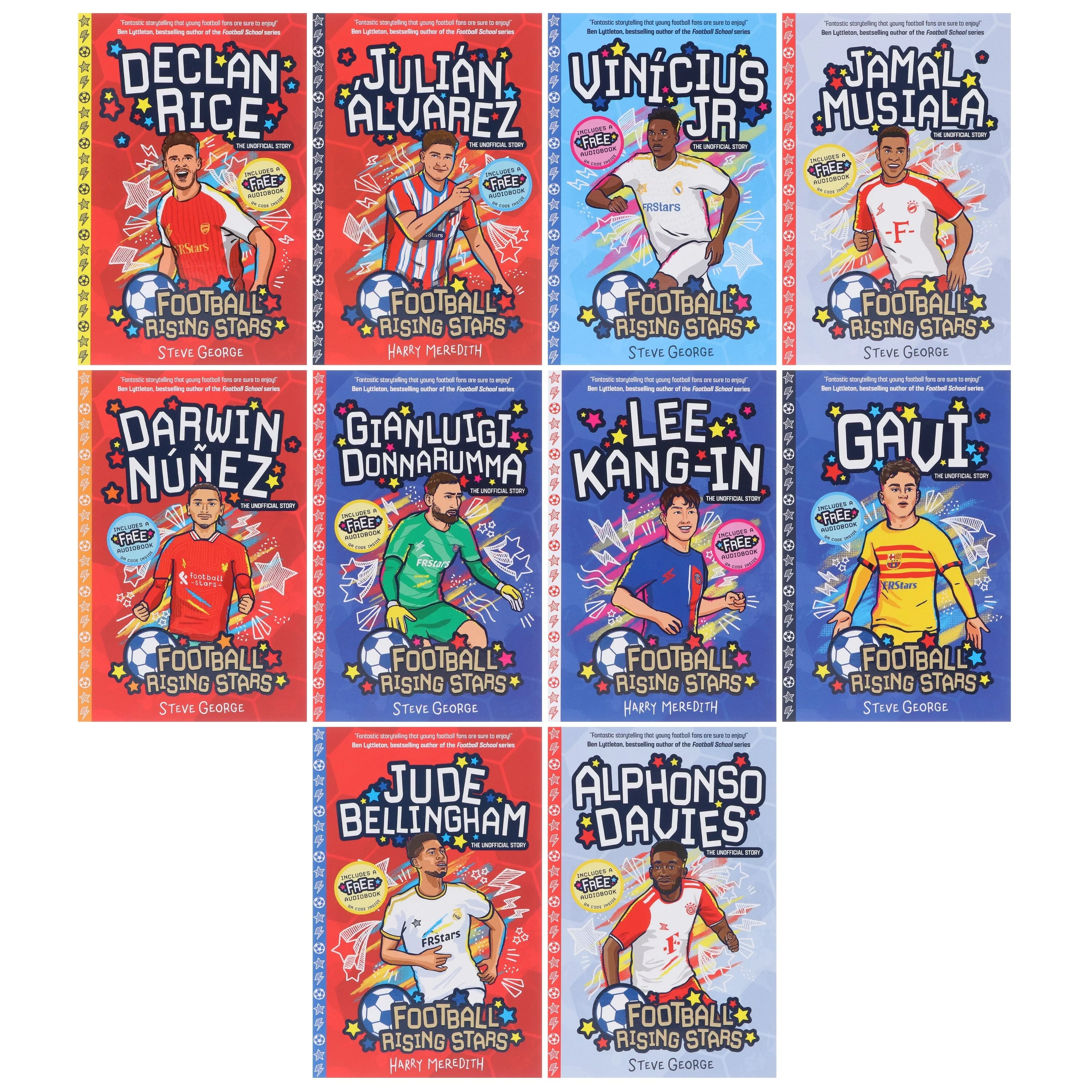 Football Rising Stars (Series 1-2): by Harry Meredith & Steve George 20 Books Collection Box Set - Ages 7-9 - Paperback - Image 3