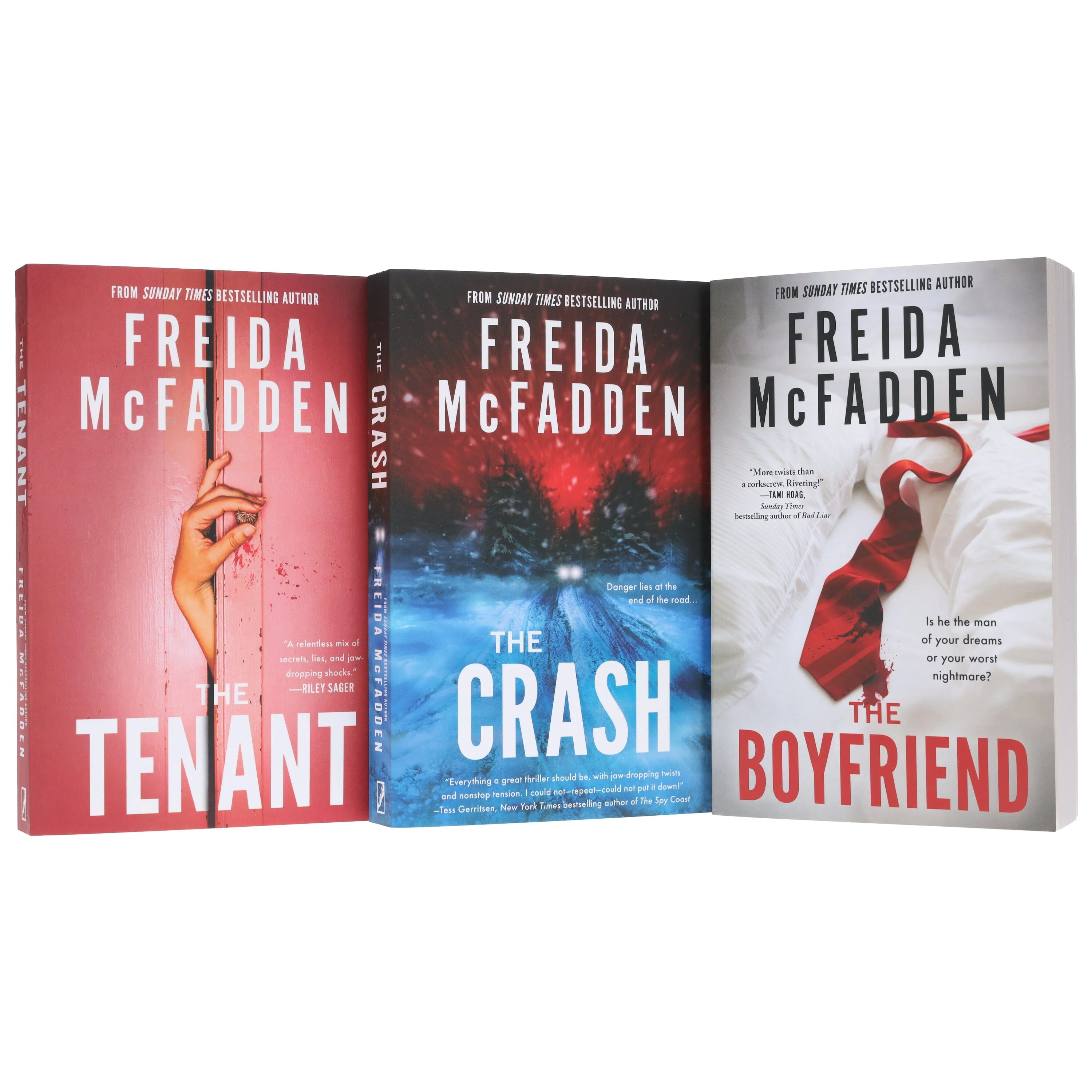 Freida McFadden Collection (The Boyfriend, The Crash & The Tenant) 3 Books Set - Fiction - Paperback - Image 4