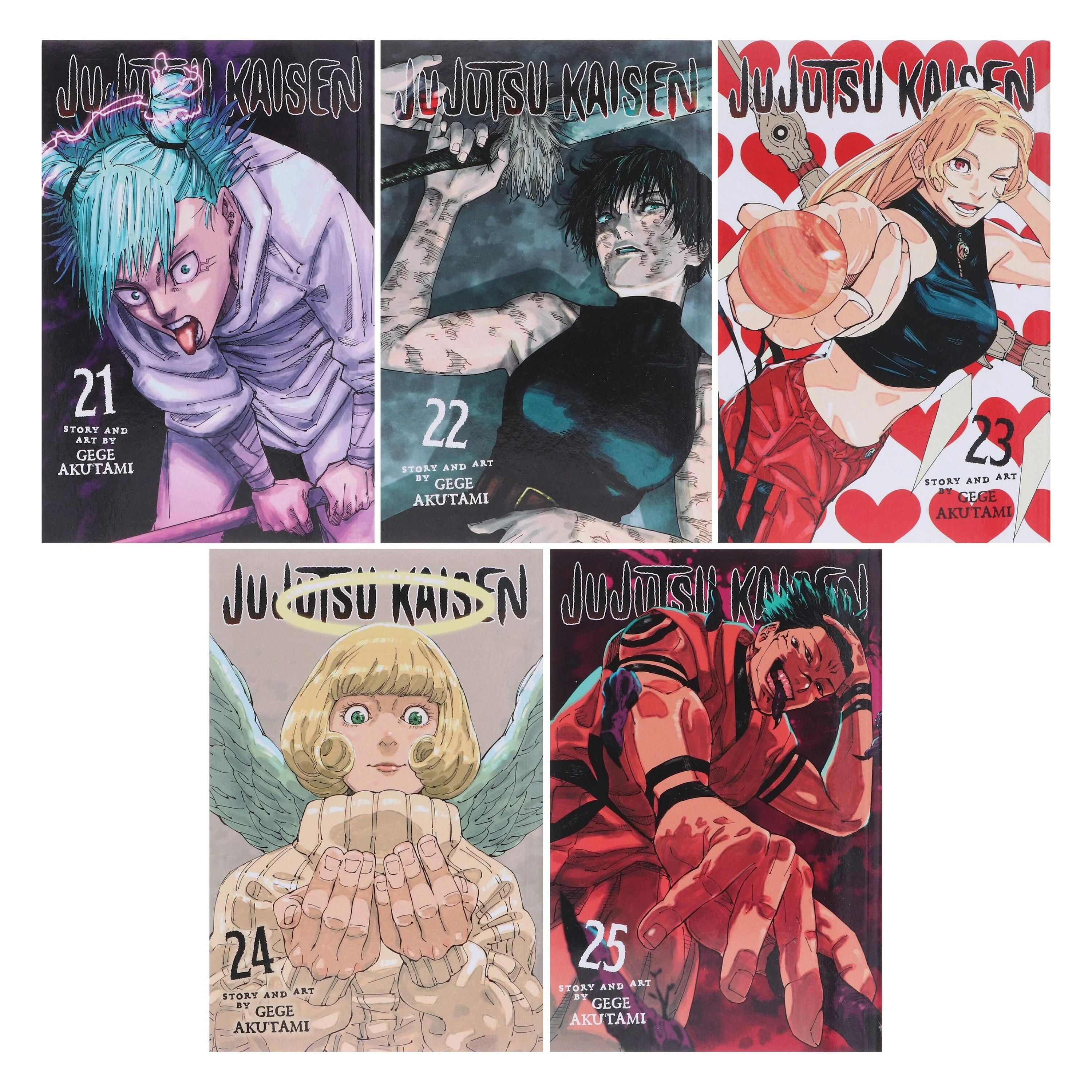 Jujutsu Kaisen (Volume 21-25) By Gege Akutami: 5 Books Collection Manga Set - Ages 16+ - Paperback - Image 2