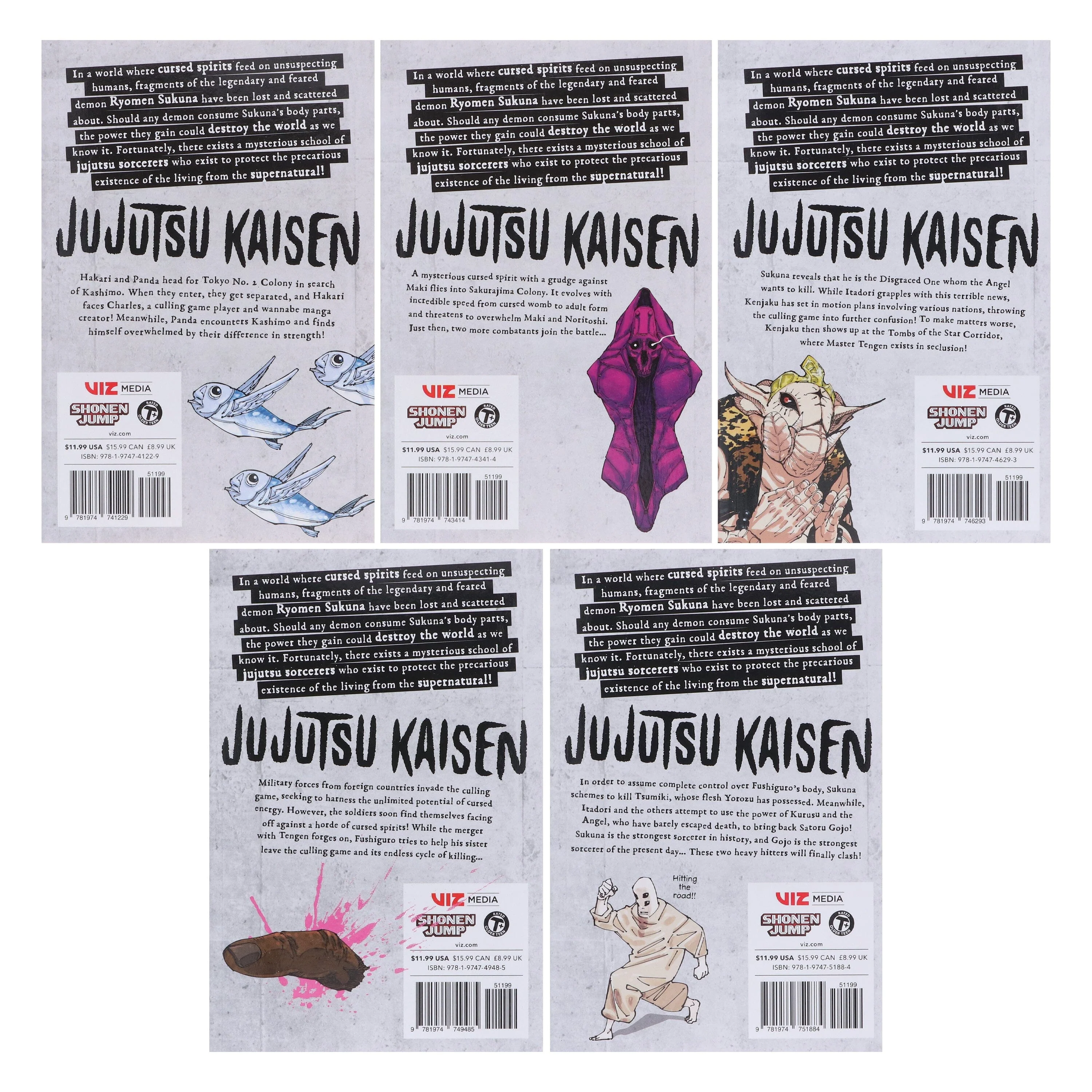 Jujutsu Kaisen (Volume 21-25) By Gege Akutami: 5 Books Collection Manga Set - Ages 16+ - Paperback - Image 3