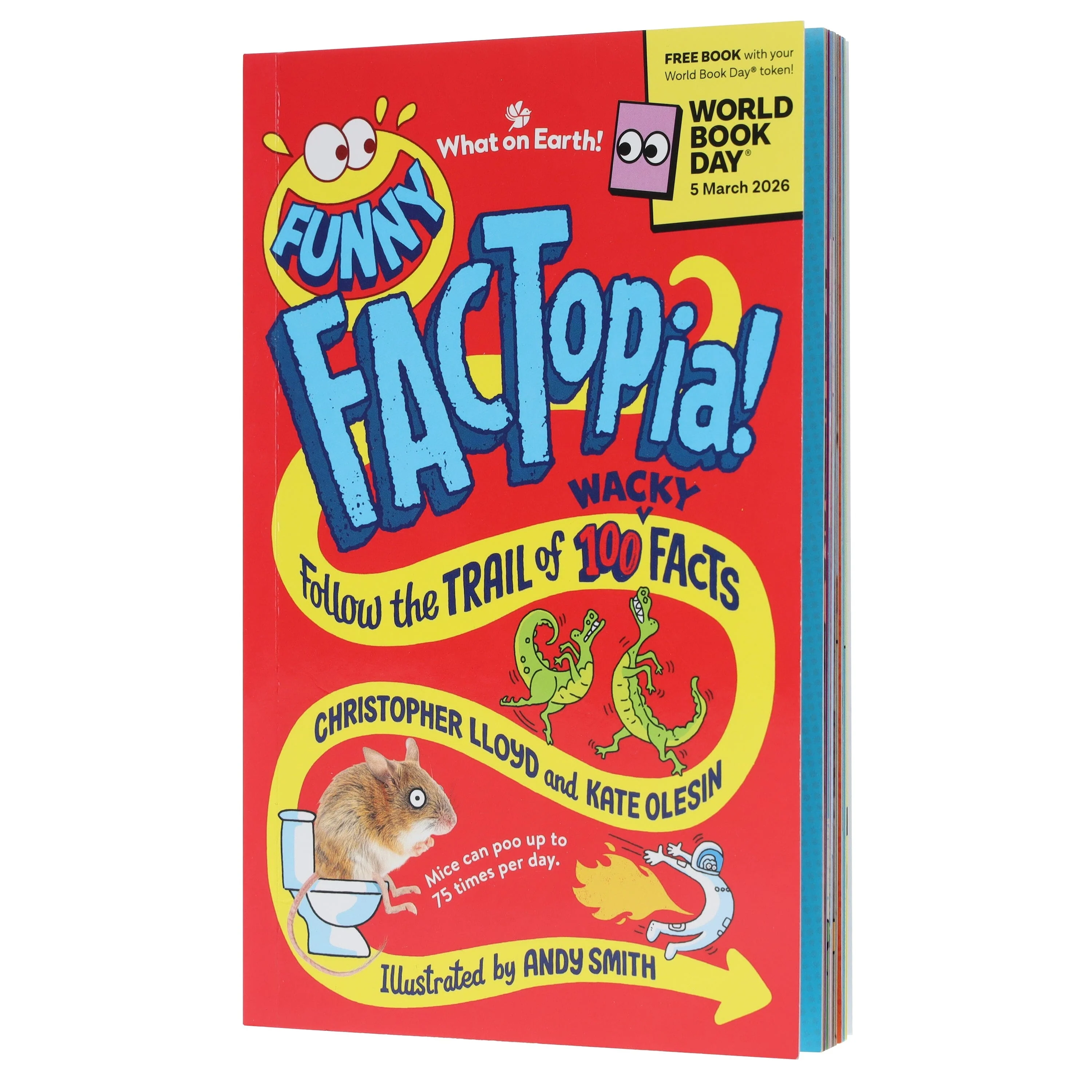 Funny FACTopia!: World Book Day 2026: Follow the Trail of 100 Wacky Facts by Christopher Lloyd - Ages 5+ - Paperback - Image 4