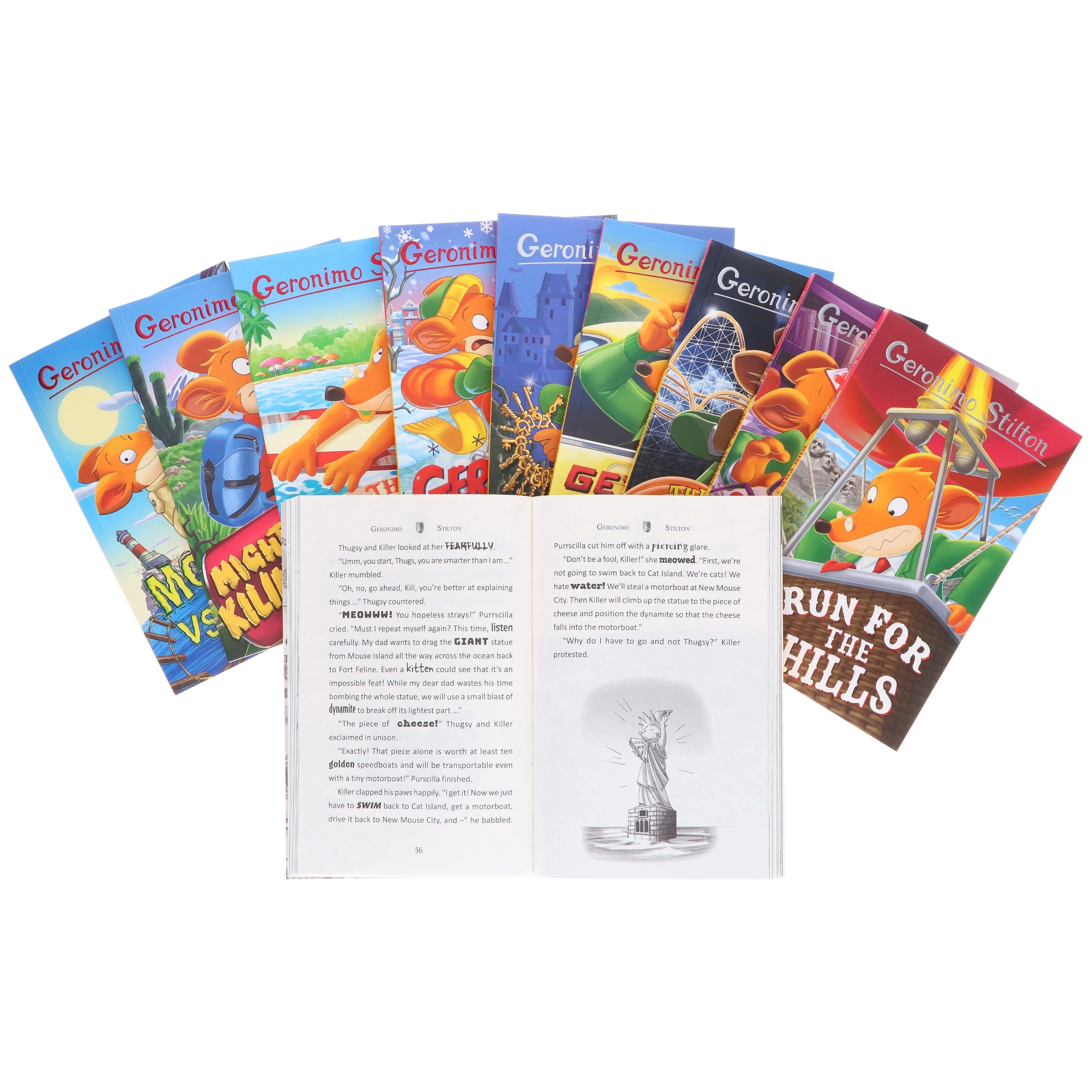 Geronimo Stilton The Illustrated 10 Book Collection (Series 7) Box Set - Ages 5-8 - Paperback - Image 7