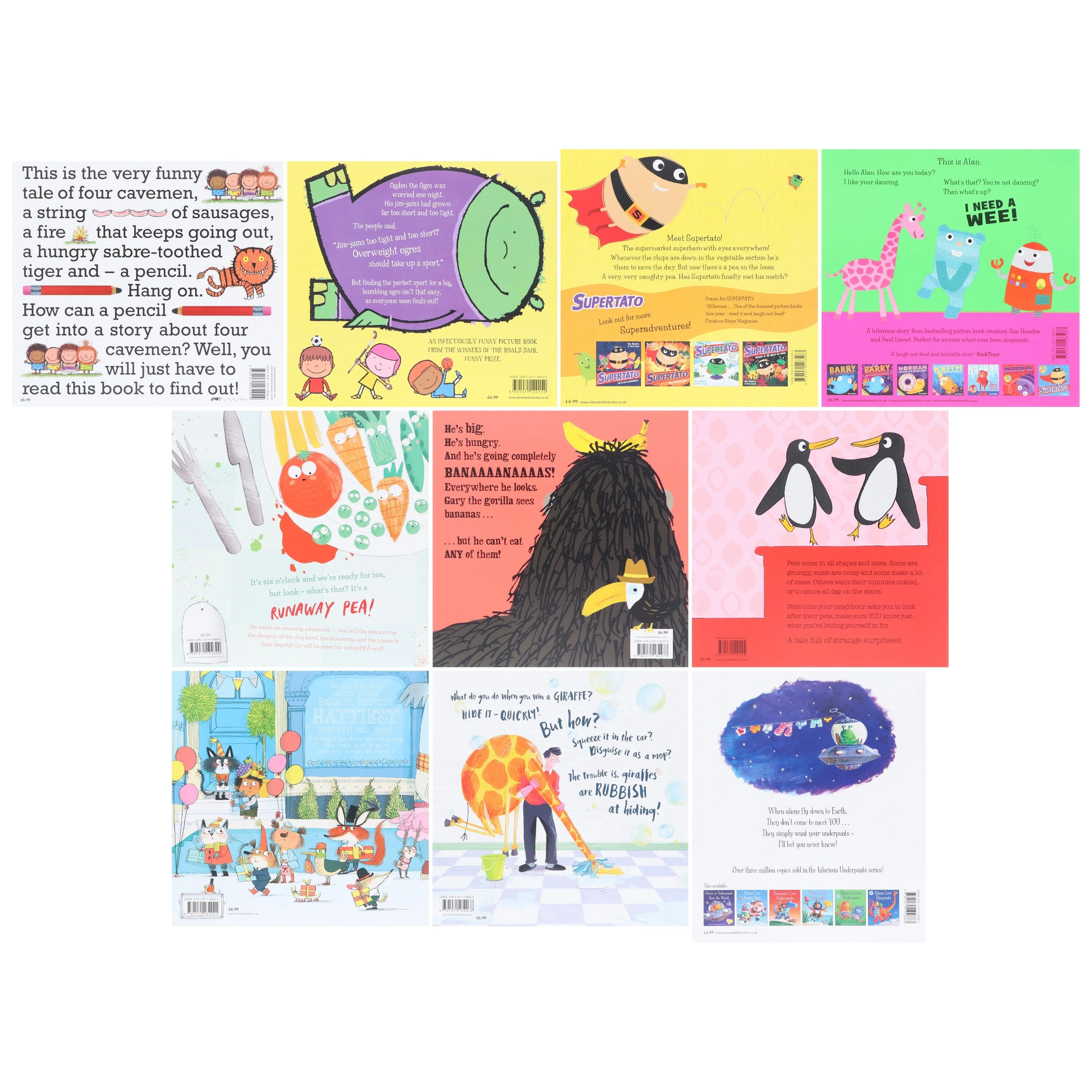 Giggles Galore Collection Illustrated 10 Picture Books Set - Ages 3+ - Paperback - Image 3