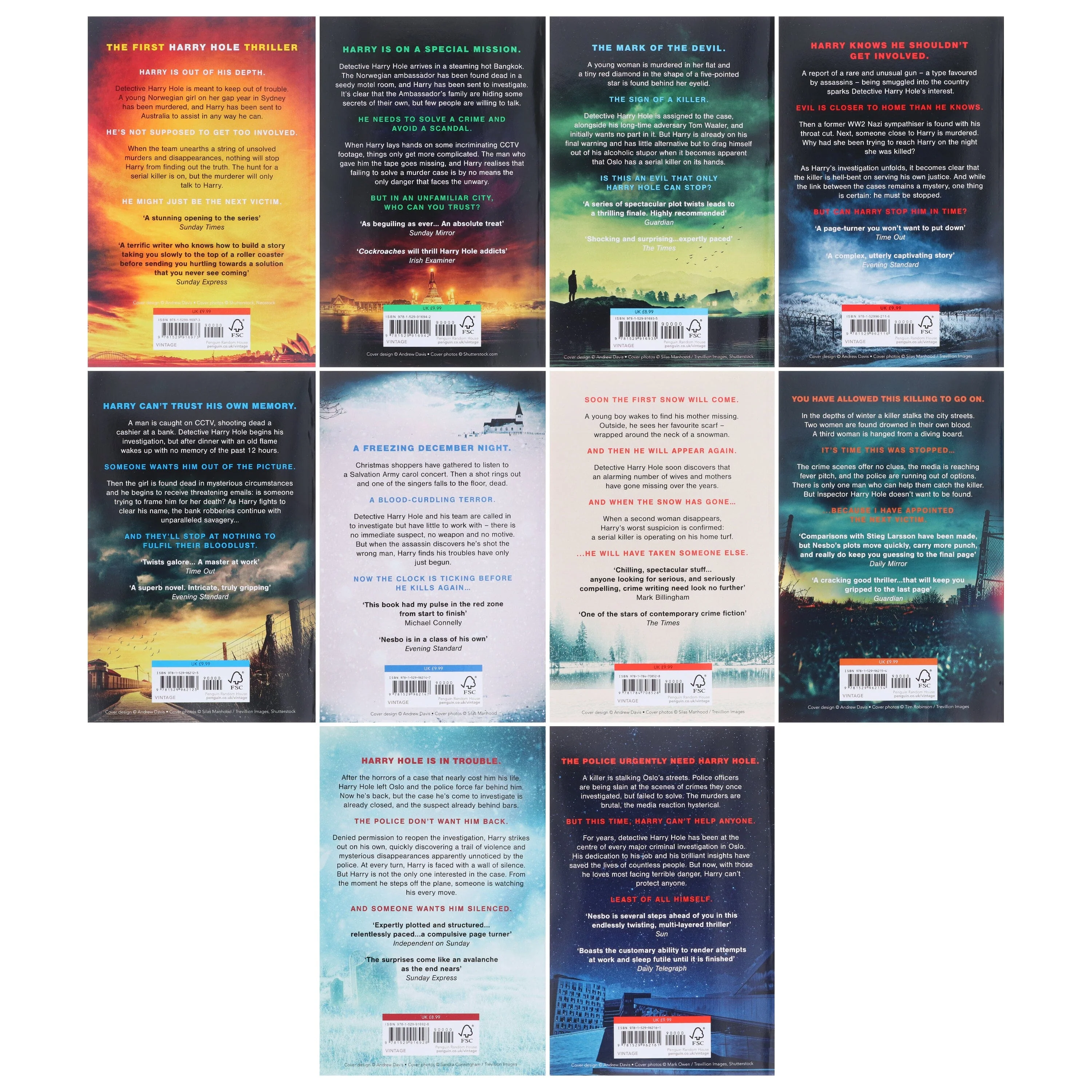 Harry Hole Series (Book 1-10) By Jo Nesbo: 10 Books Collection Set - Fiction - Paperback - Image 3