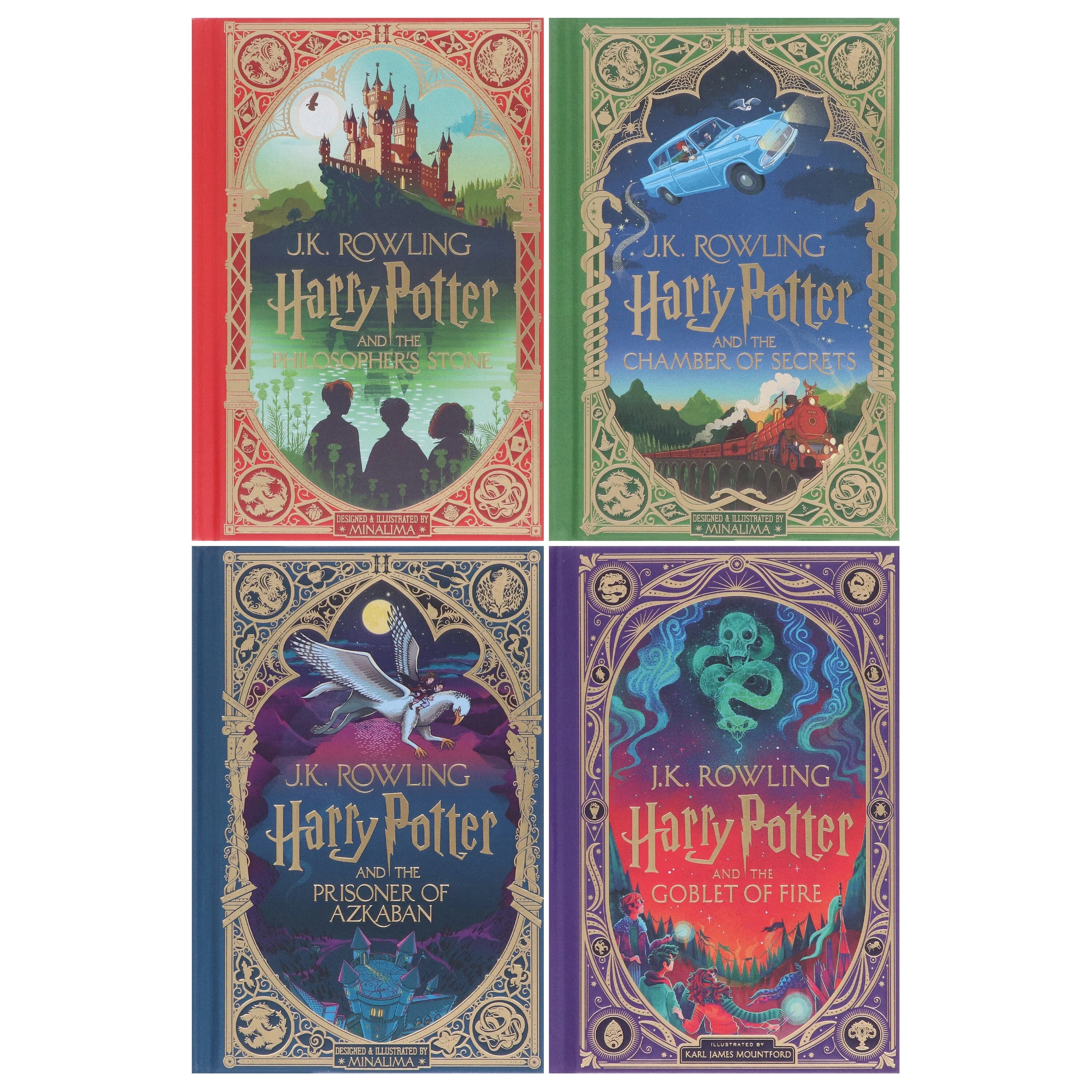 Harry Potter MinaLima & Interactive Collectors Edition (Volume 1-4) by J.K. Rowling: 4 Books Collection Set – Ages 9+ – Hardback - Image 2