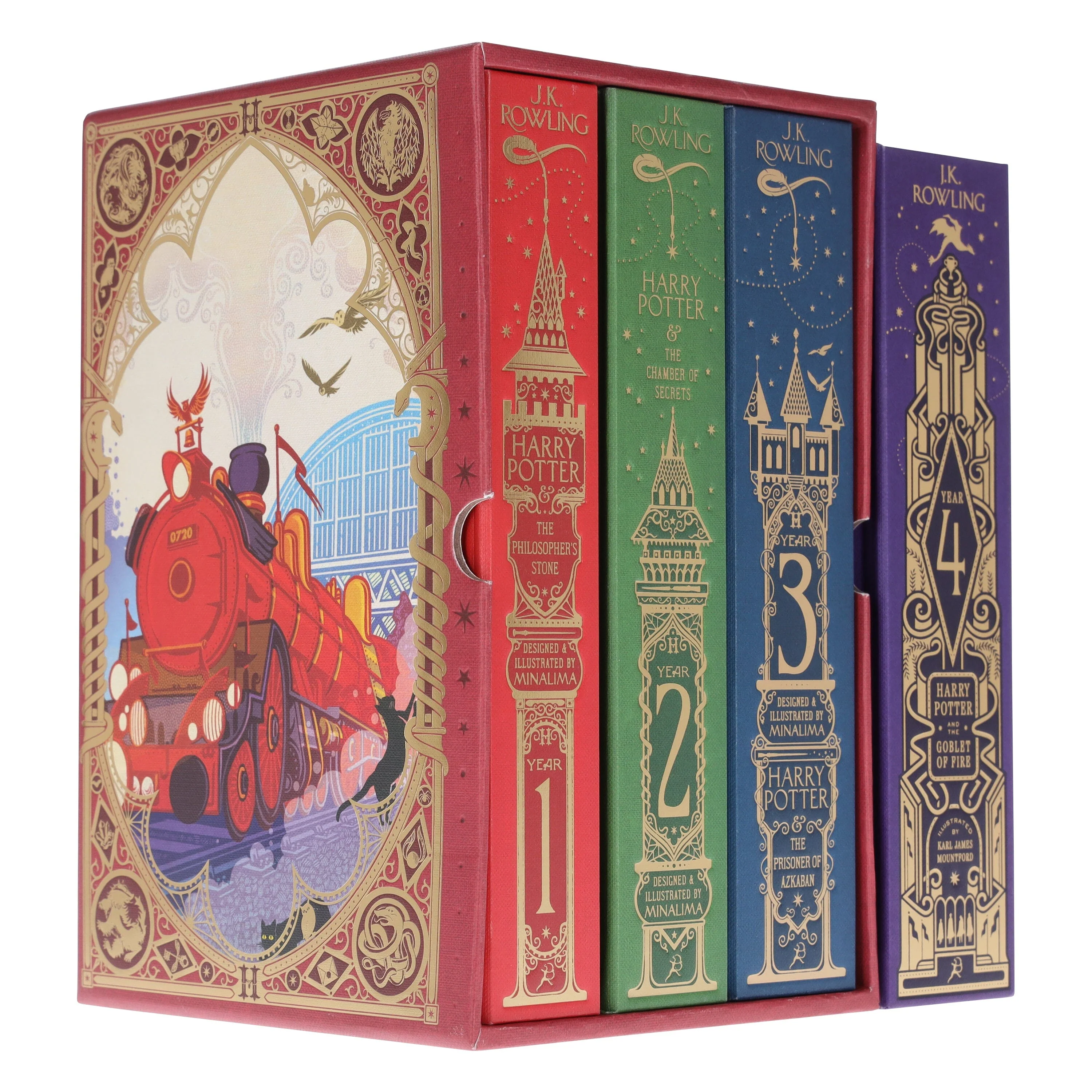 Harry Potter MinaLima & Interactive Collectors Edition (Volume 1-4) by J.K. Rowling: 4 Books Collection Set – Ages 9+ – Hardback - Image 6