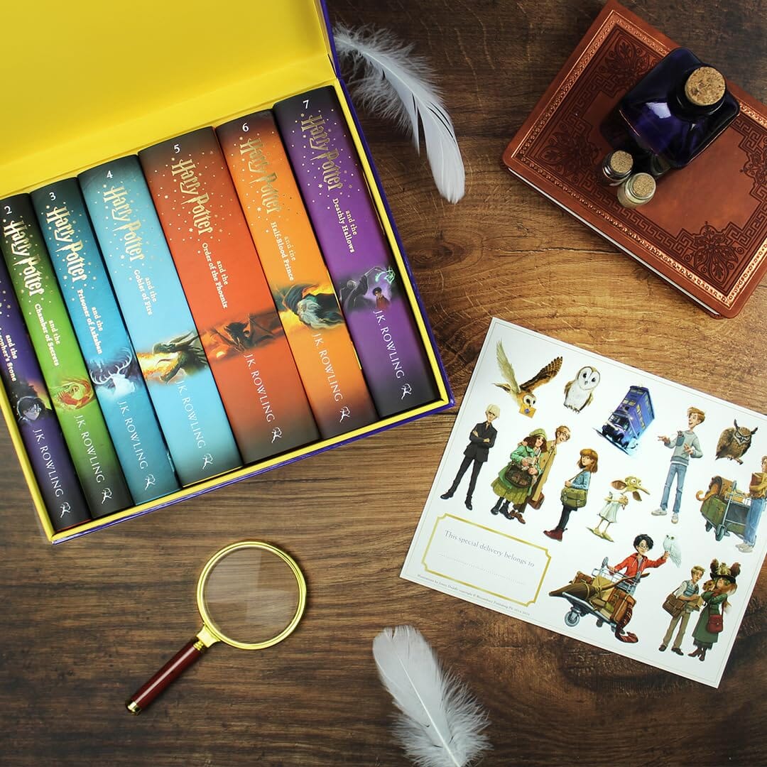 Harry Potter Magical Owl Post Box Set by J.K. Rowling: Complete 7 Books Children’s Collection With Fun Character Stickers! - Ages 9-11 - Hardback - Image 11