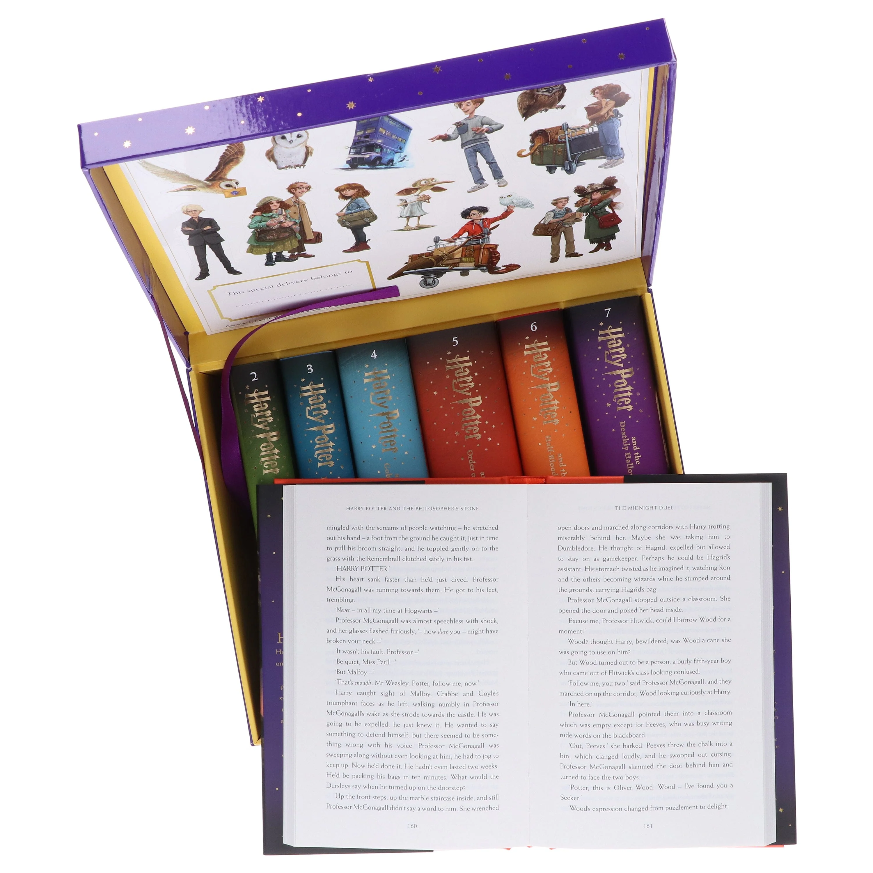 Harry Potter Magical Owl Post Box Set by J.K. Rowling: Complete 7 Books Children’s Collection With Fun Character Stickers! - Ages 9-11 - Hardback - Image 9