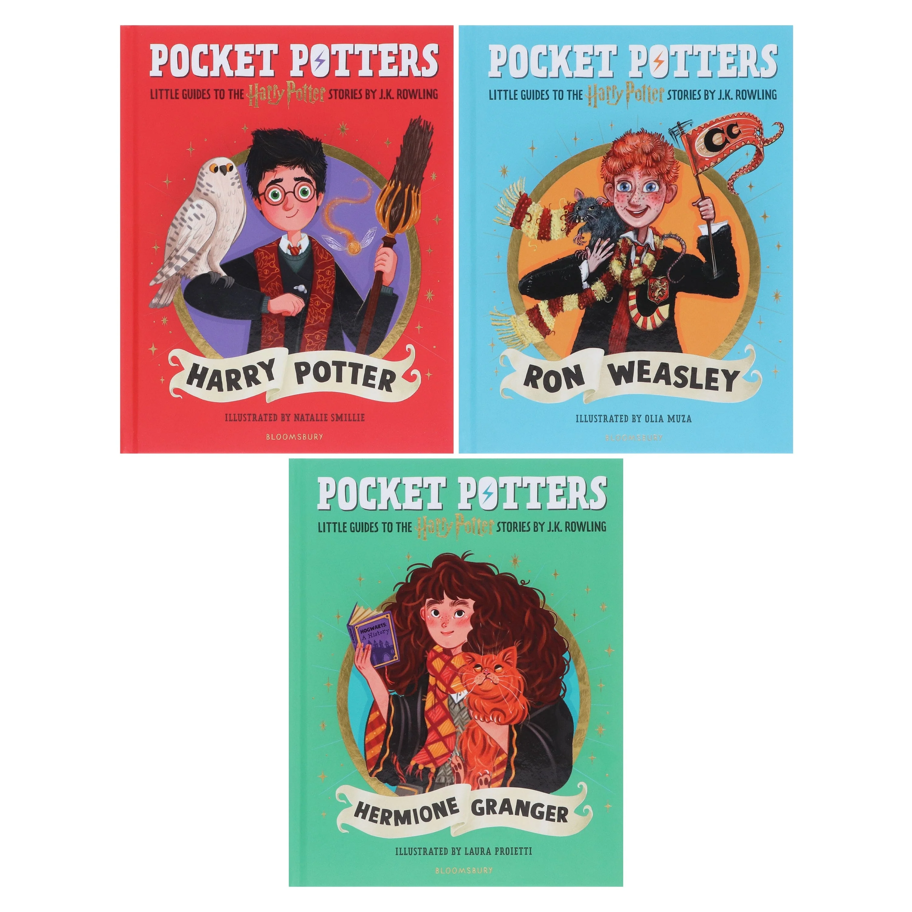 Harry Potter: Pocket Potters by J.K. Rowling Illustrated 3 Books Collection Set - Ages 7+ - Hardback - Image 2