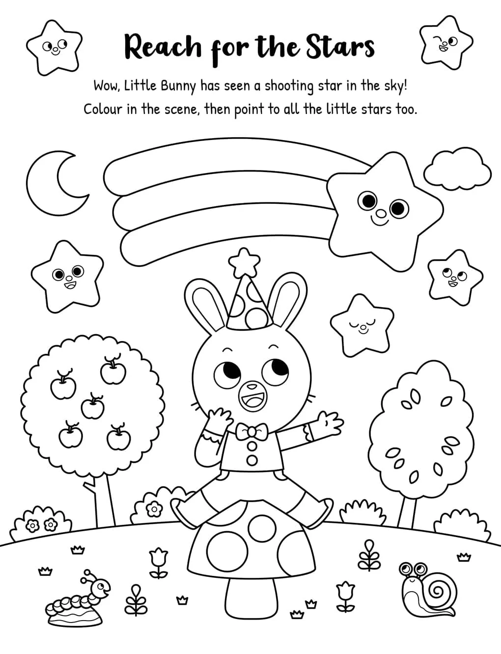 Hearts, Stars, Rainbows Colouring Book With Pen Set by Igloo - Ages 3-5 - Paperback - Image 5