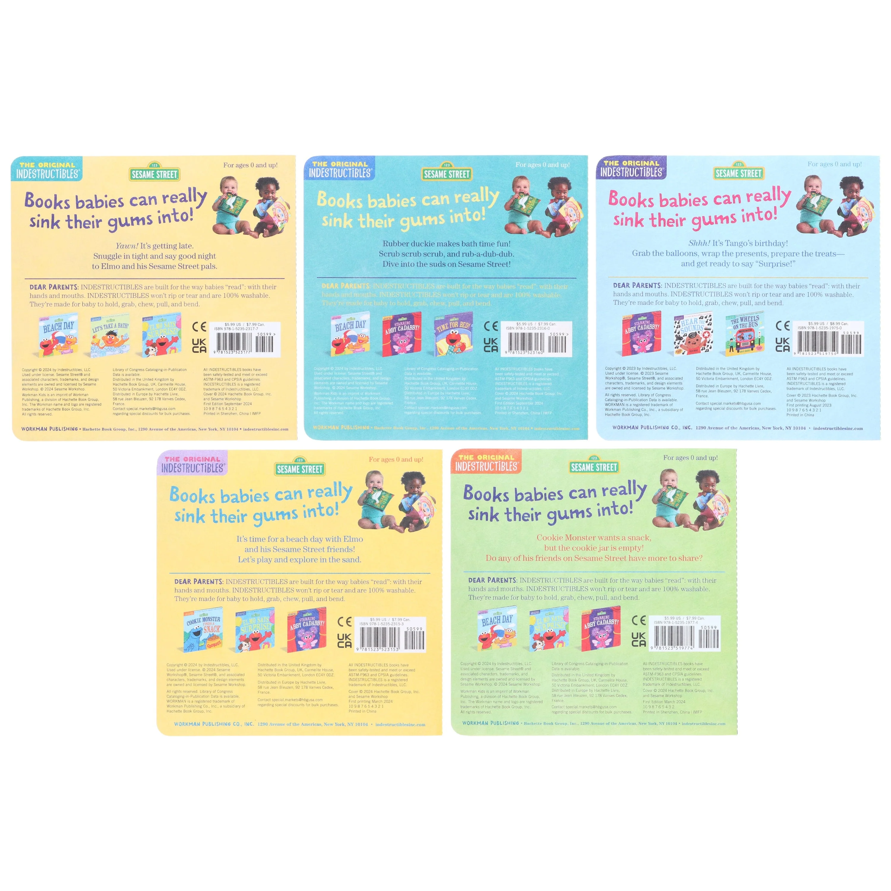 Indestructibles: Sesame Street: by Amy Pixton 5 Picture Books Collection Set - Ages 2-5 Years - Paperback - Image 3