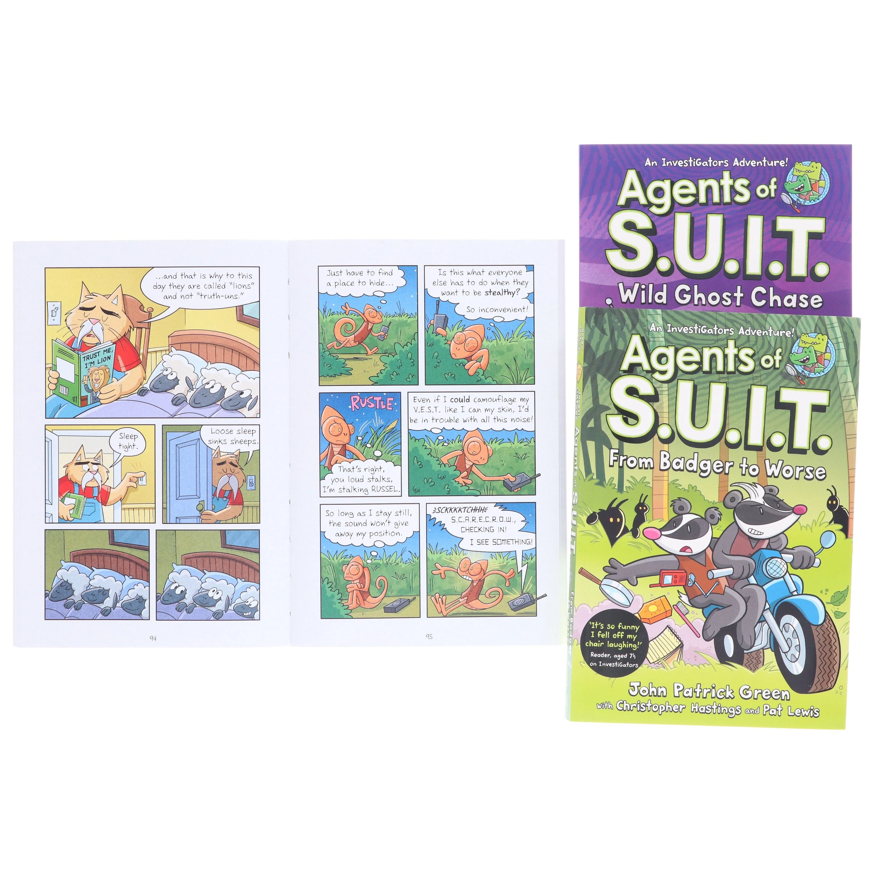 InvestiGators: Agents of S.U.I.T. Series by John Patrick Green 3 Books Collection Set - Ages 7-11 - Paperback - Image 7