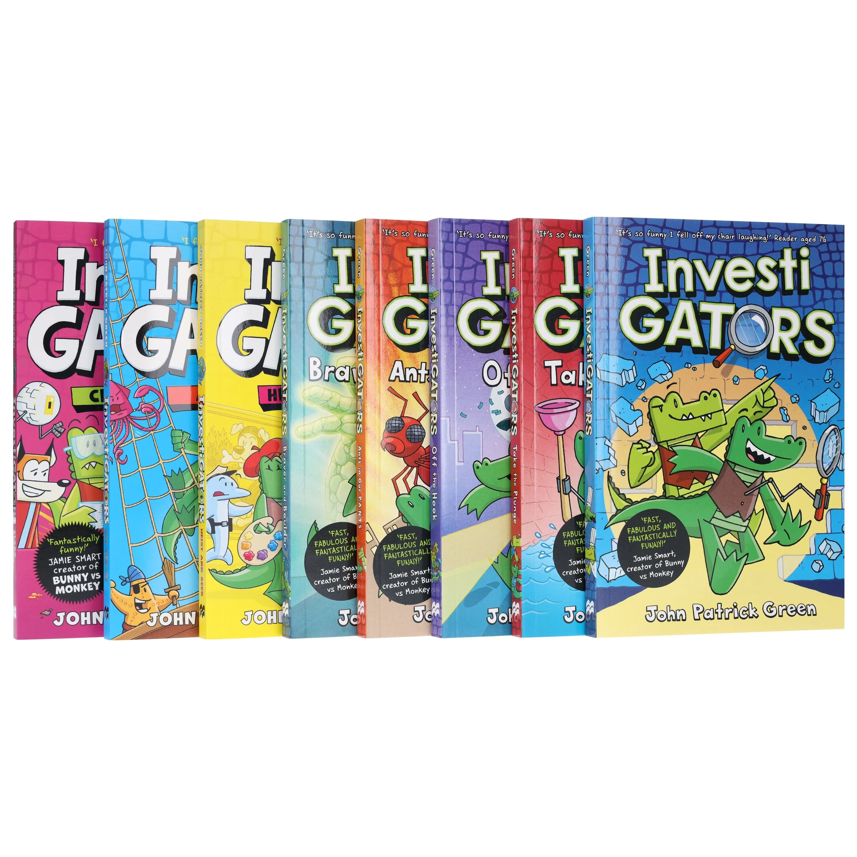 InvestiGators Series by John Patrick Green Illustrated 8 Books Collection Set - Ages 7-9 - Paperback - Image 4