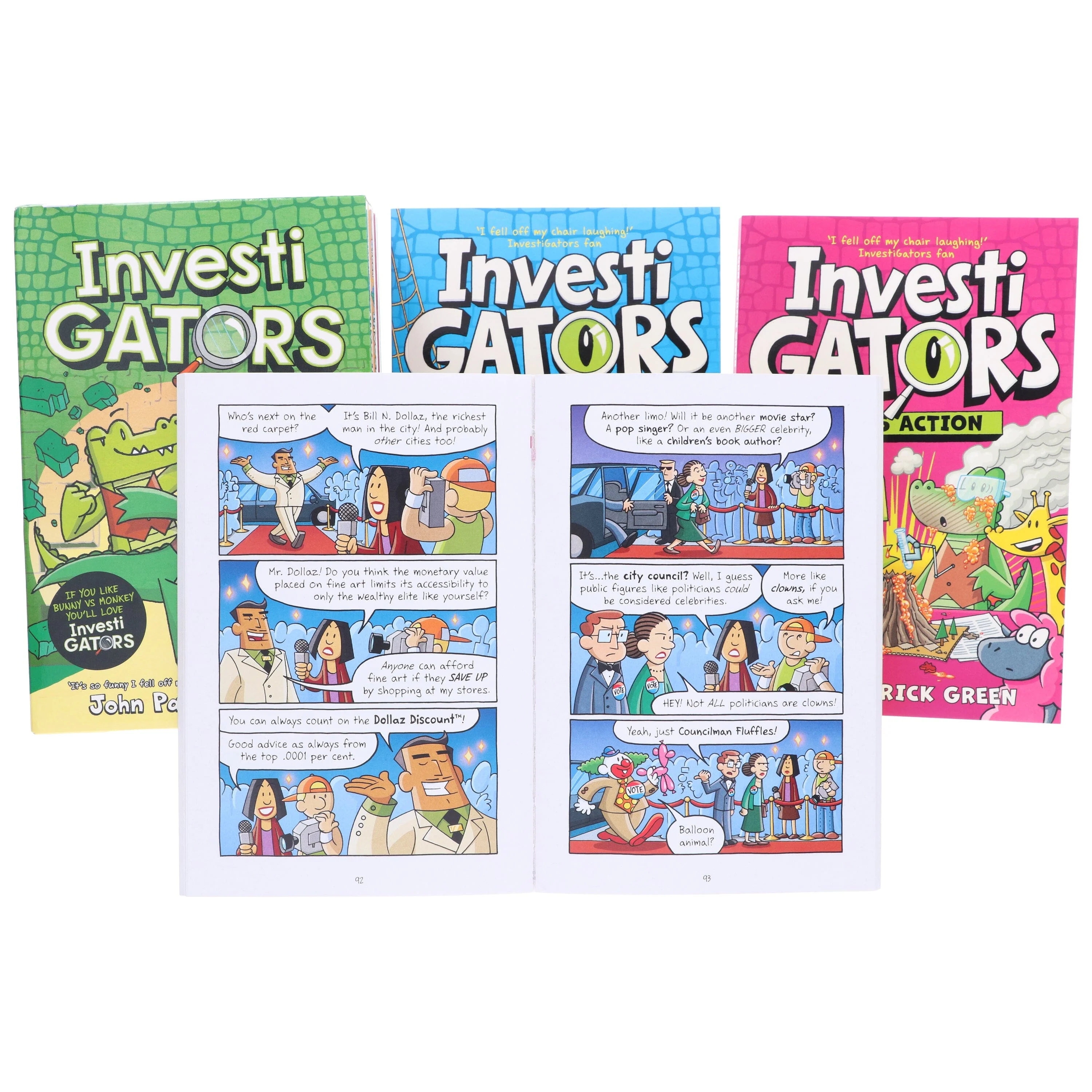 InvestiGators Series by John Patrick Green Illustrated 8 Books Collection Set - Ages 7-9 - Paperback - Image 8