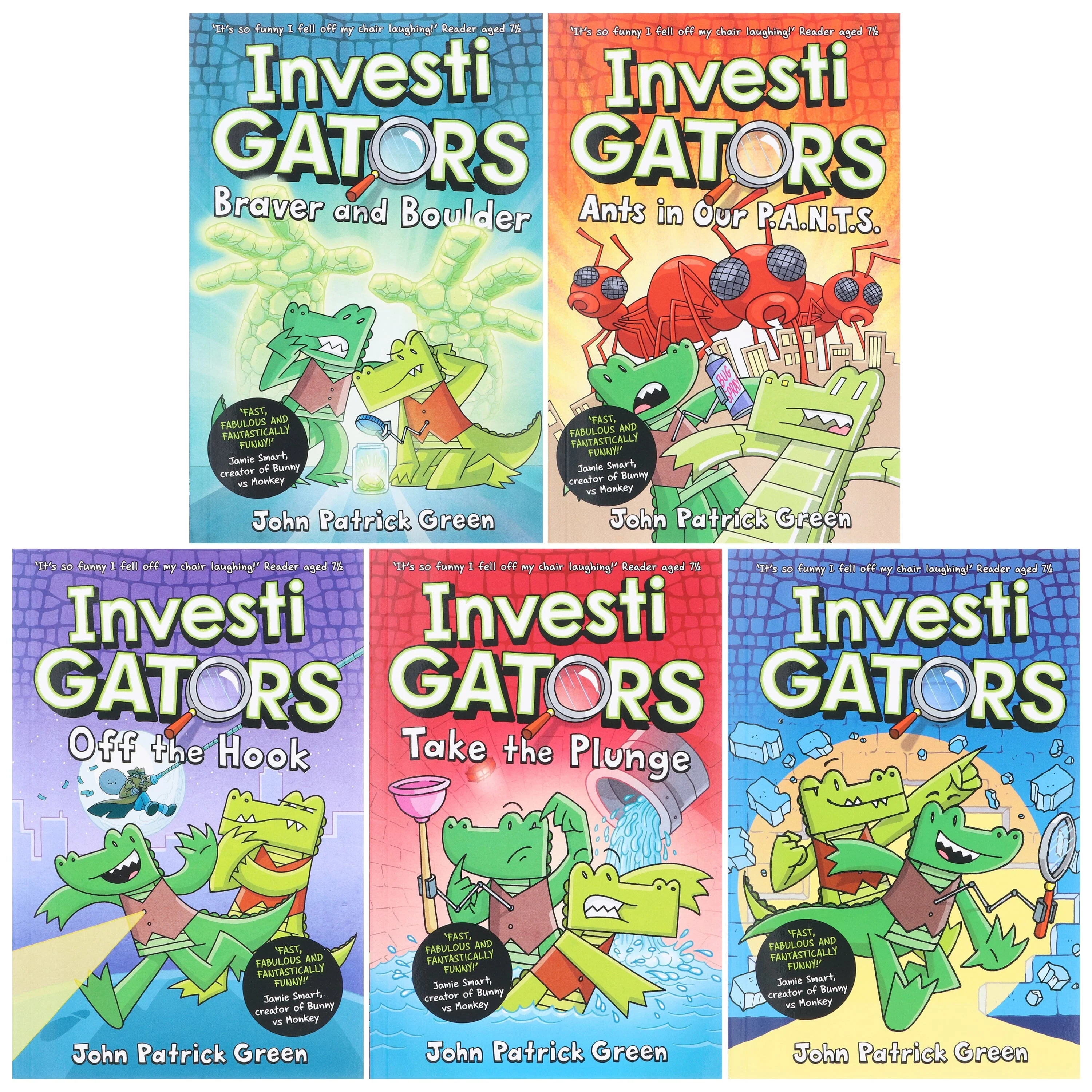 InvestiGators Series by John Patrick Green 5 Books Collection Set - Ages 7-9 - Paperback - Image 2