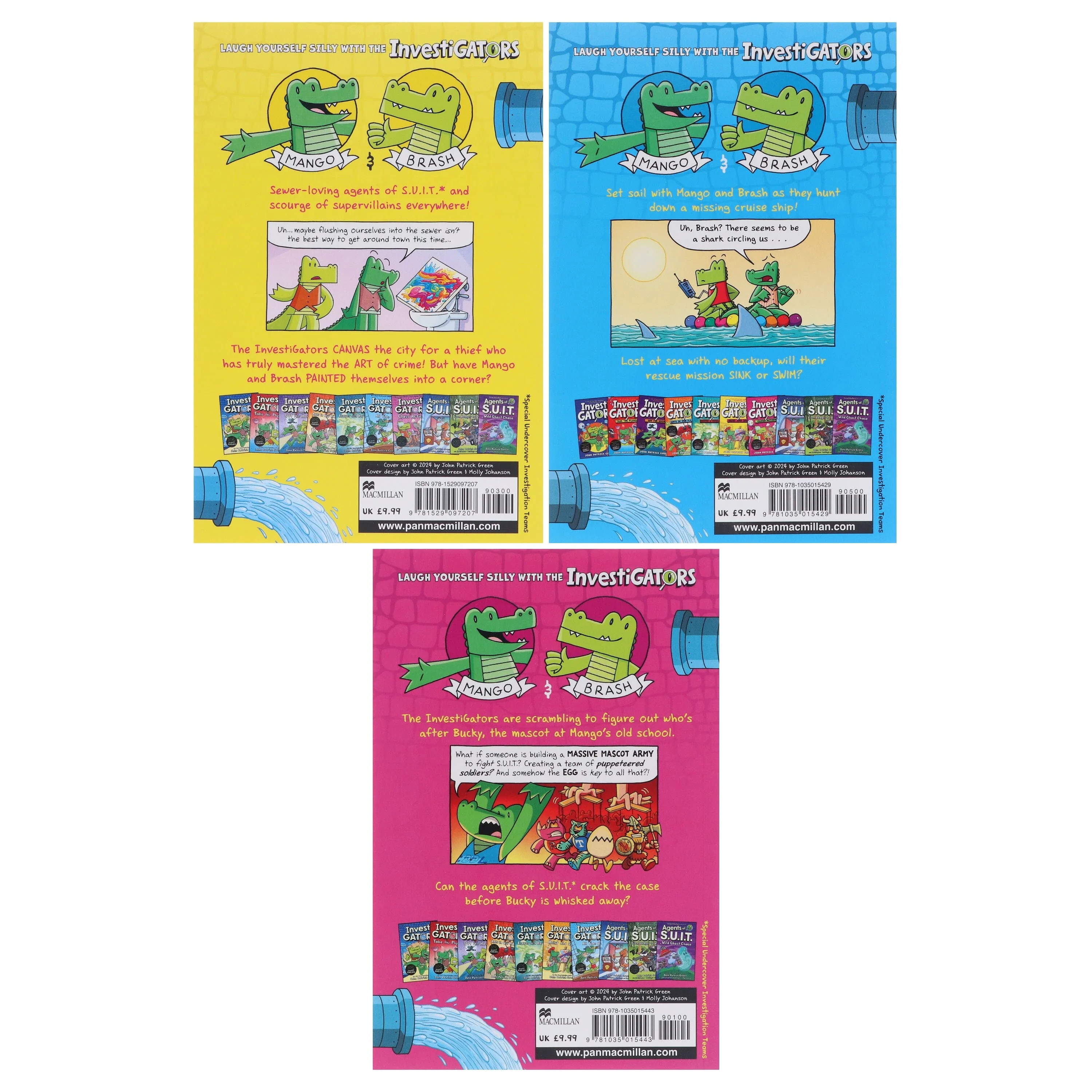 InvestiGators Series Books (6-8) by John Patrick Green 3 Books Collection Set - Ages 7-9 - Paperback - Image 3