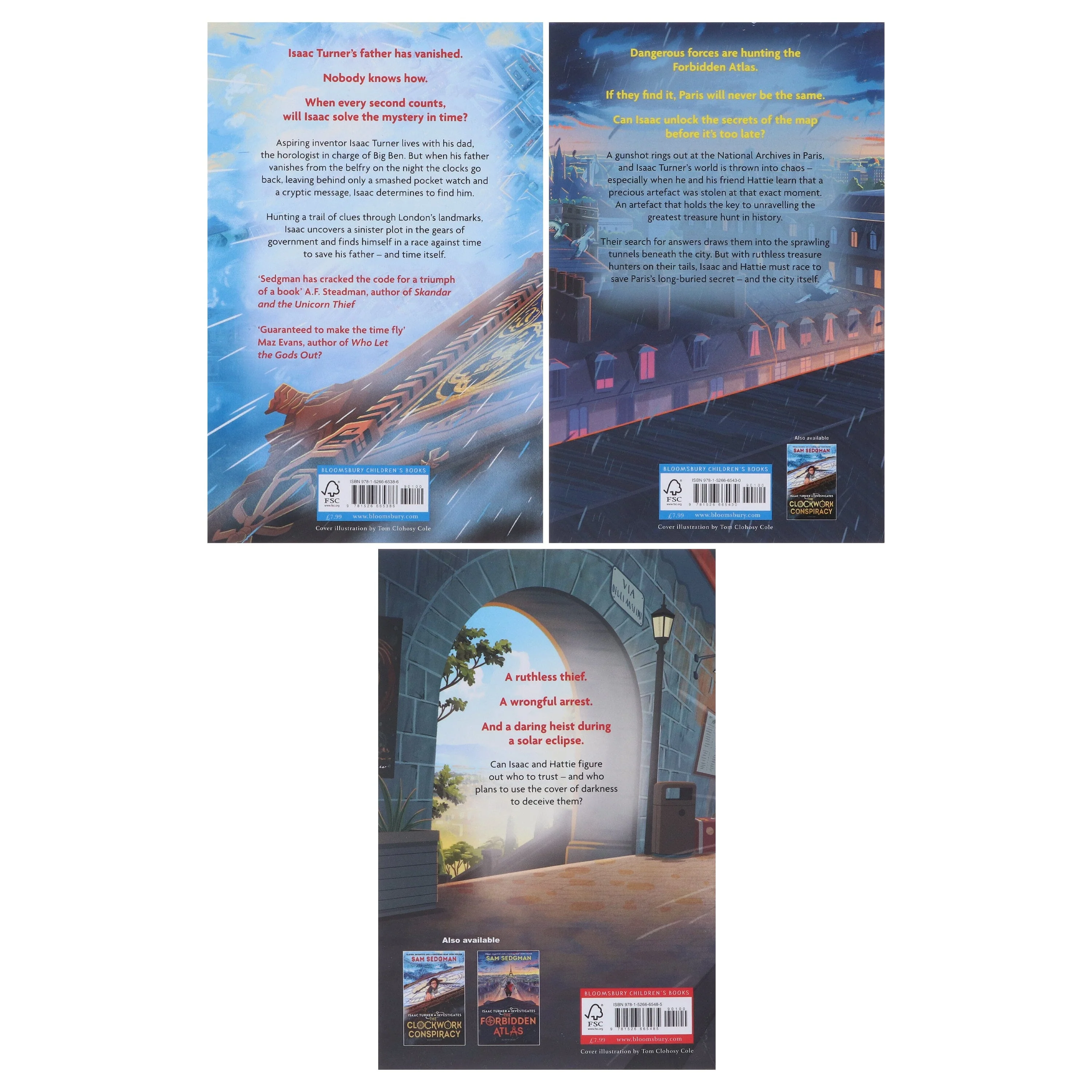 Isaac Turner Investigates Series by Sam Sedgman 3 Books Collection Set - Ages 9-12 - Paperback - Image 3
