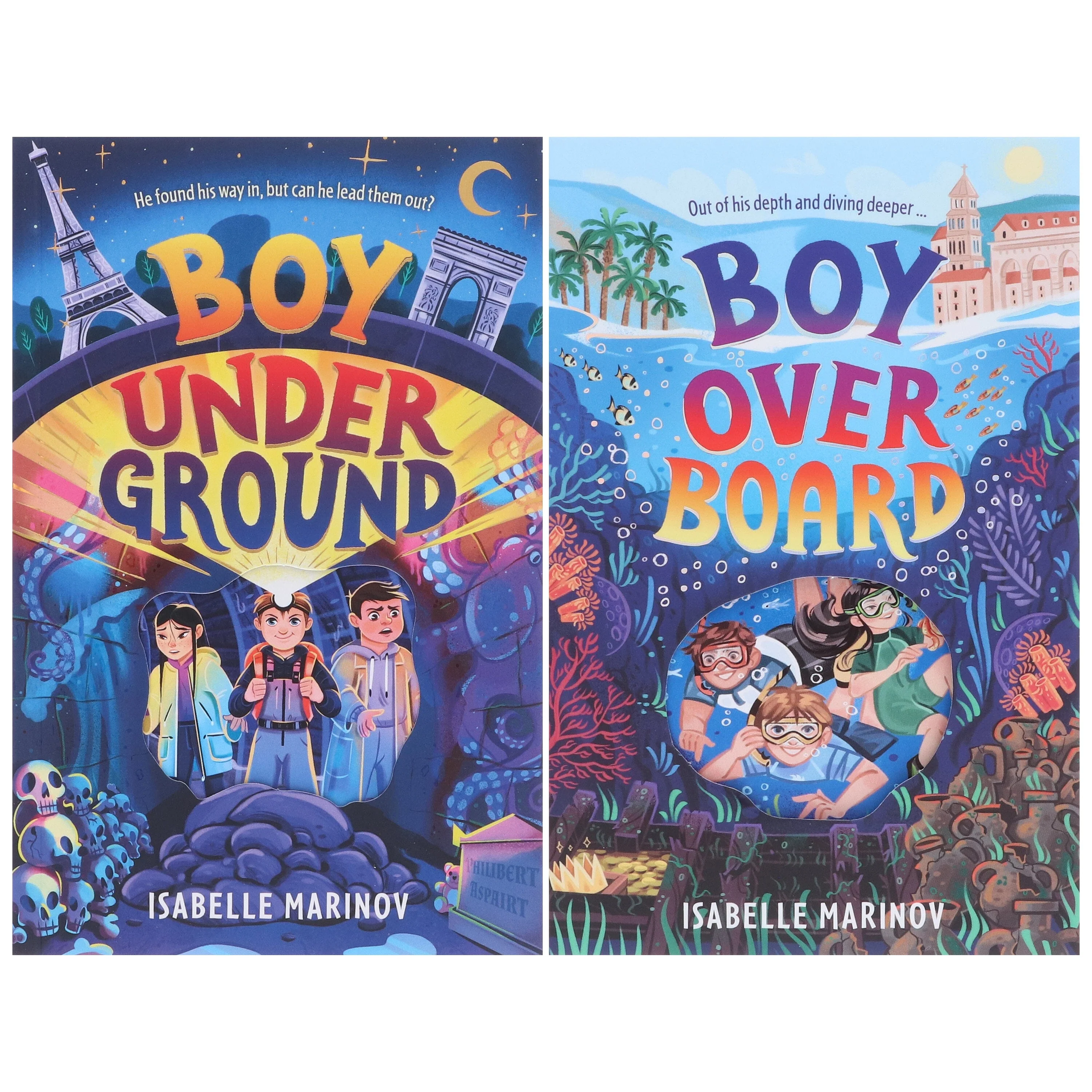 Isabelle Marinov Collection (Boy Underground & Boy Overboard) 2 Books Set - Ages 9-14 - Paperback - Image 2