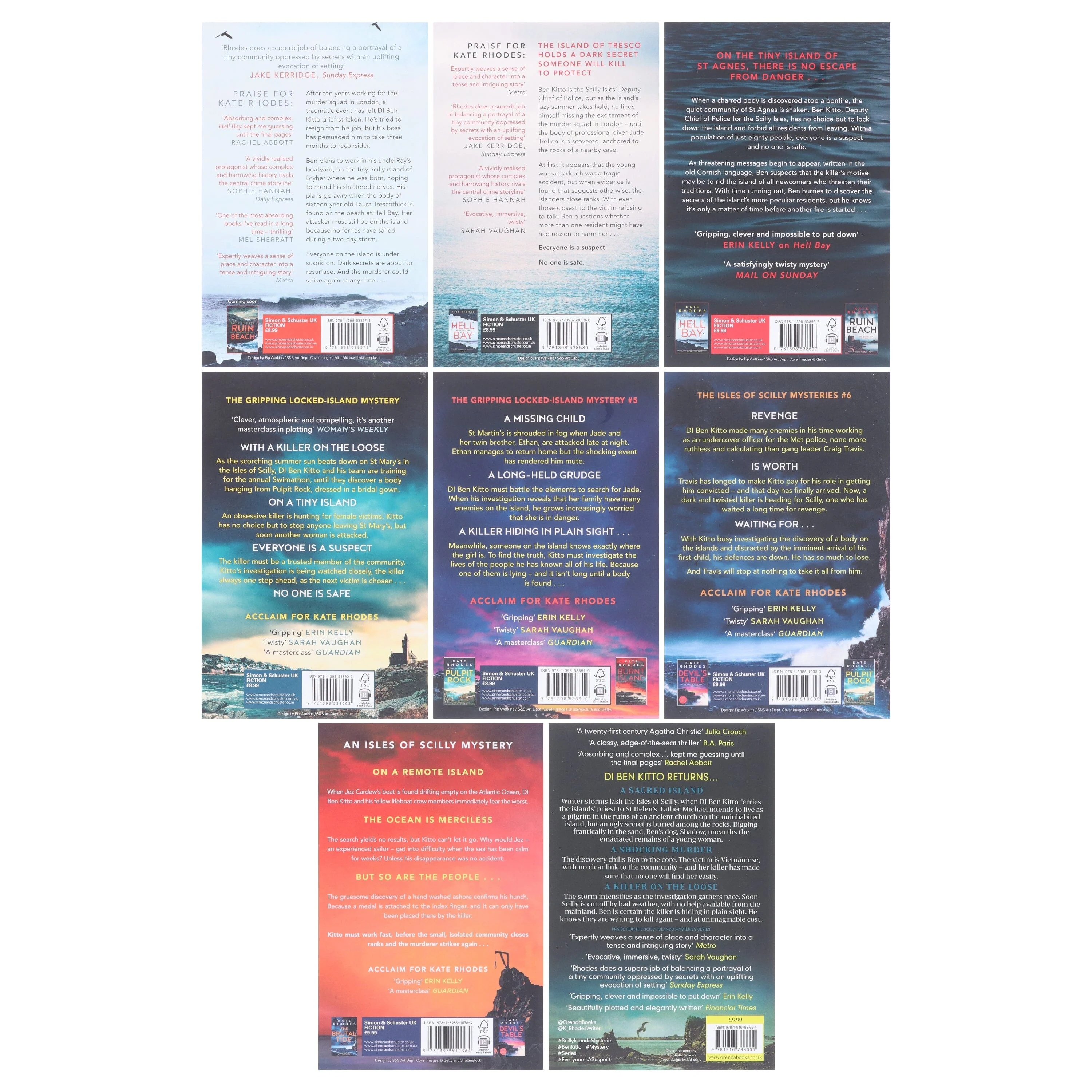 Isles of Scilly Mysteries By Kate Rhodes 8 Books Collection Set - Fiction - Paperback - Image 3