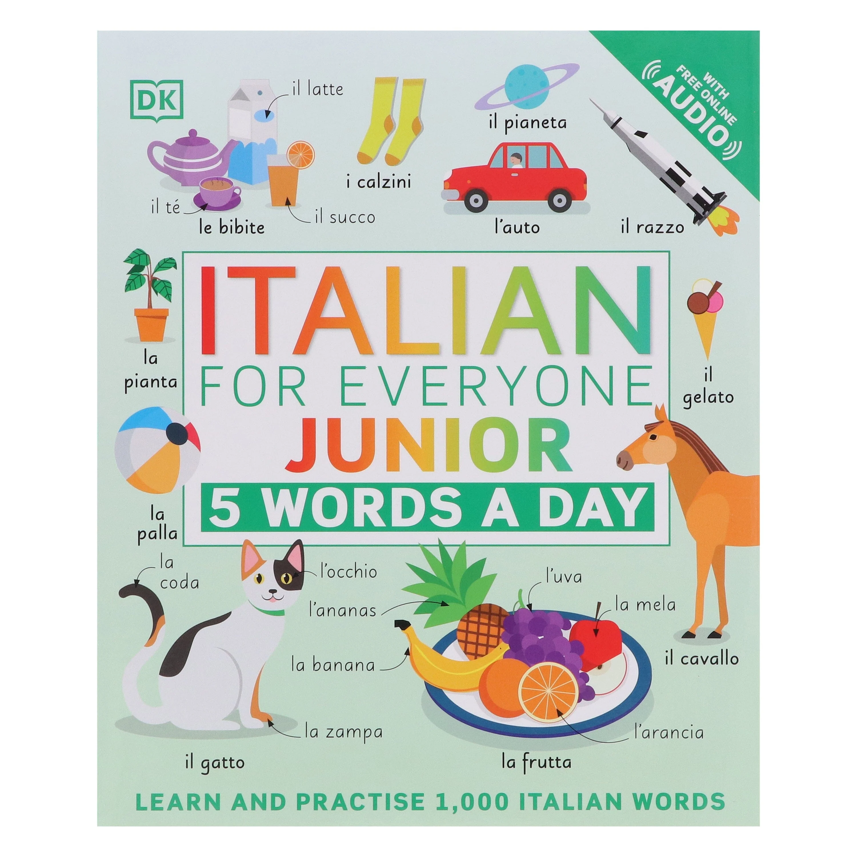 Italian for Everyone Junior 5 Words a Day: Learn and Practise 1,000 Italian Words - Ages 5-9 - Flexibound - Image 2