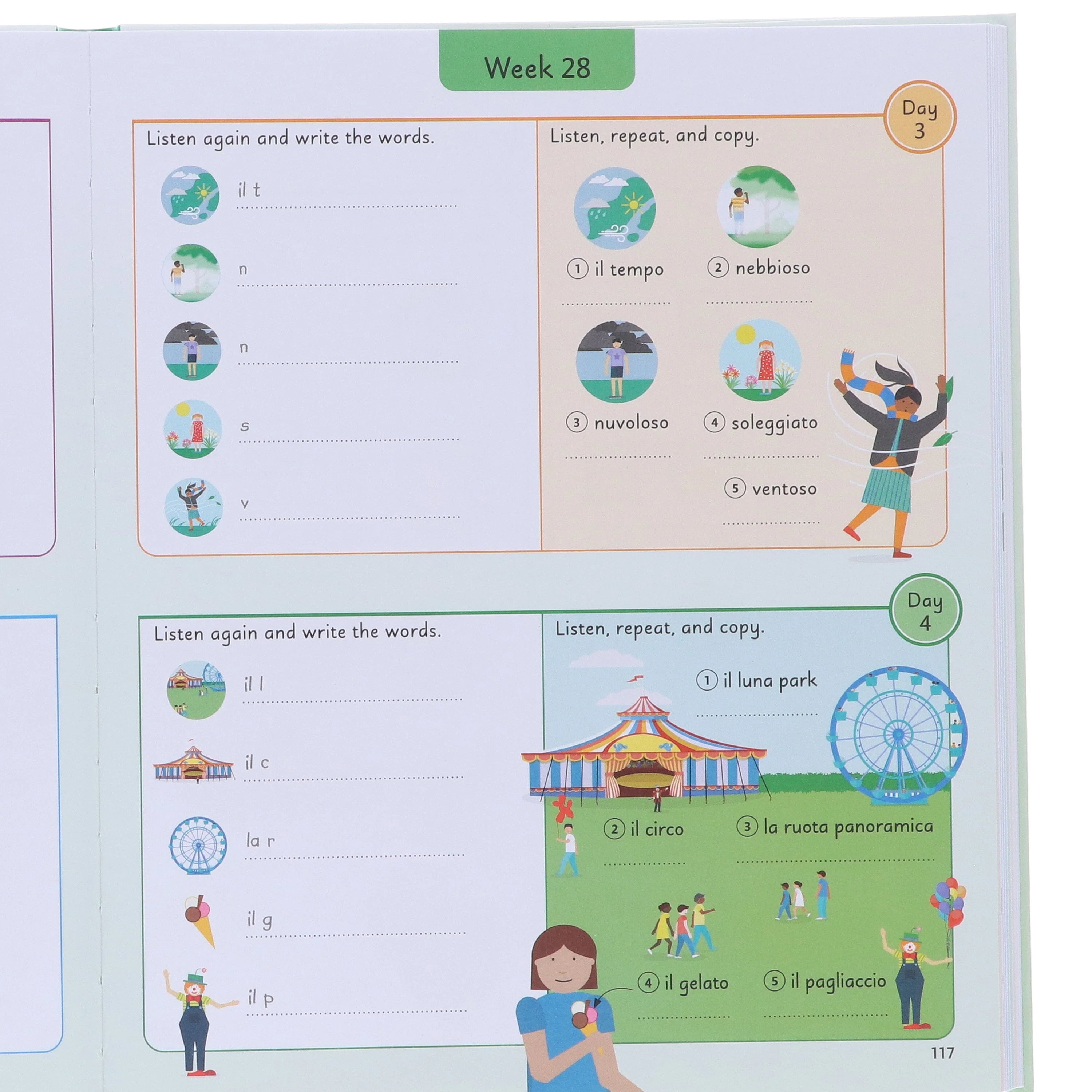Italian for Everyone Junior 5 Words a Day: Learn and Practise 1,000 Italian Words - Ages 5-9 - Flexibound - Image 6