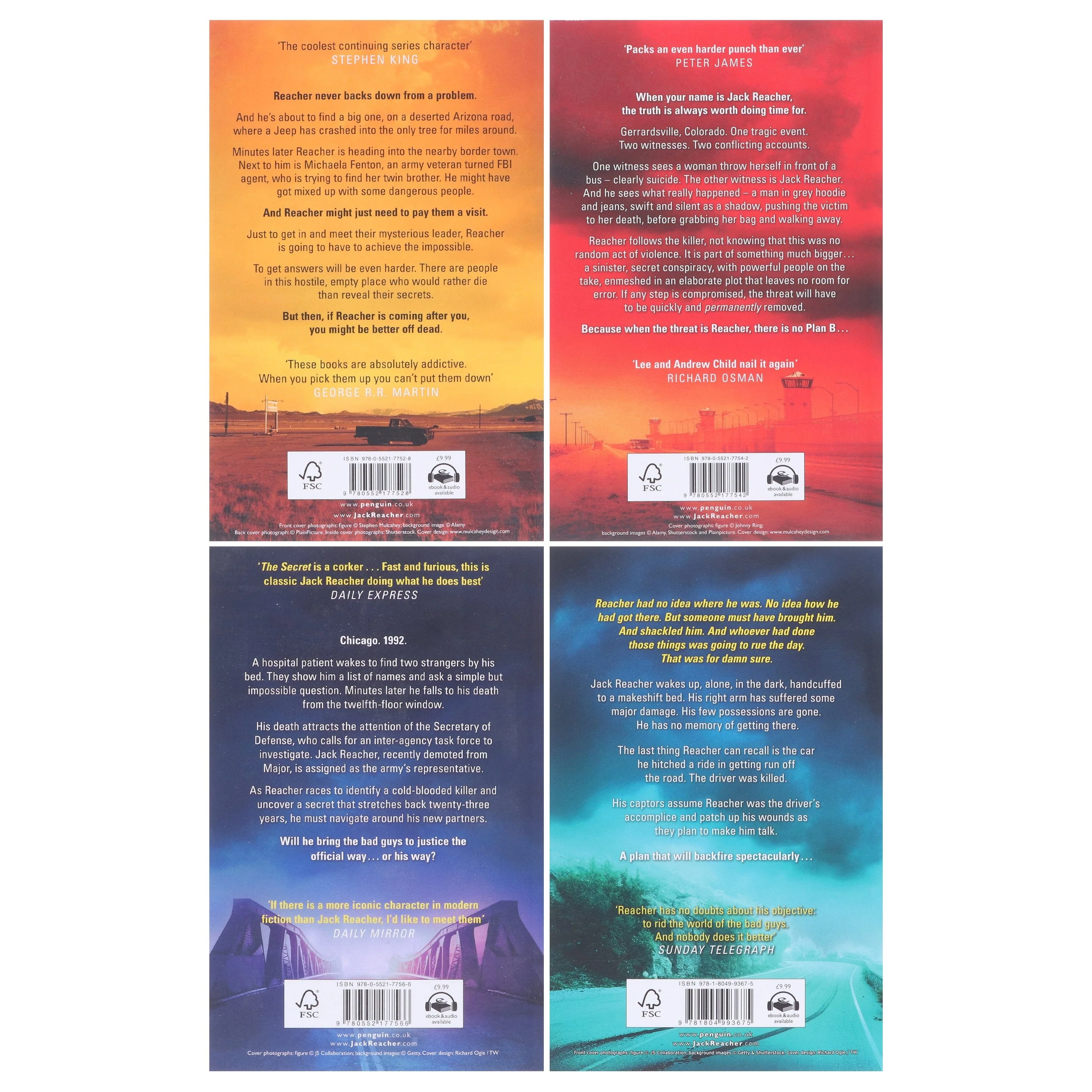 Jack Reacher by Lee Child & Andrew Child: Books 26-29 Collection Set - Fiction - Paperback - Image 3