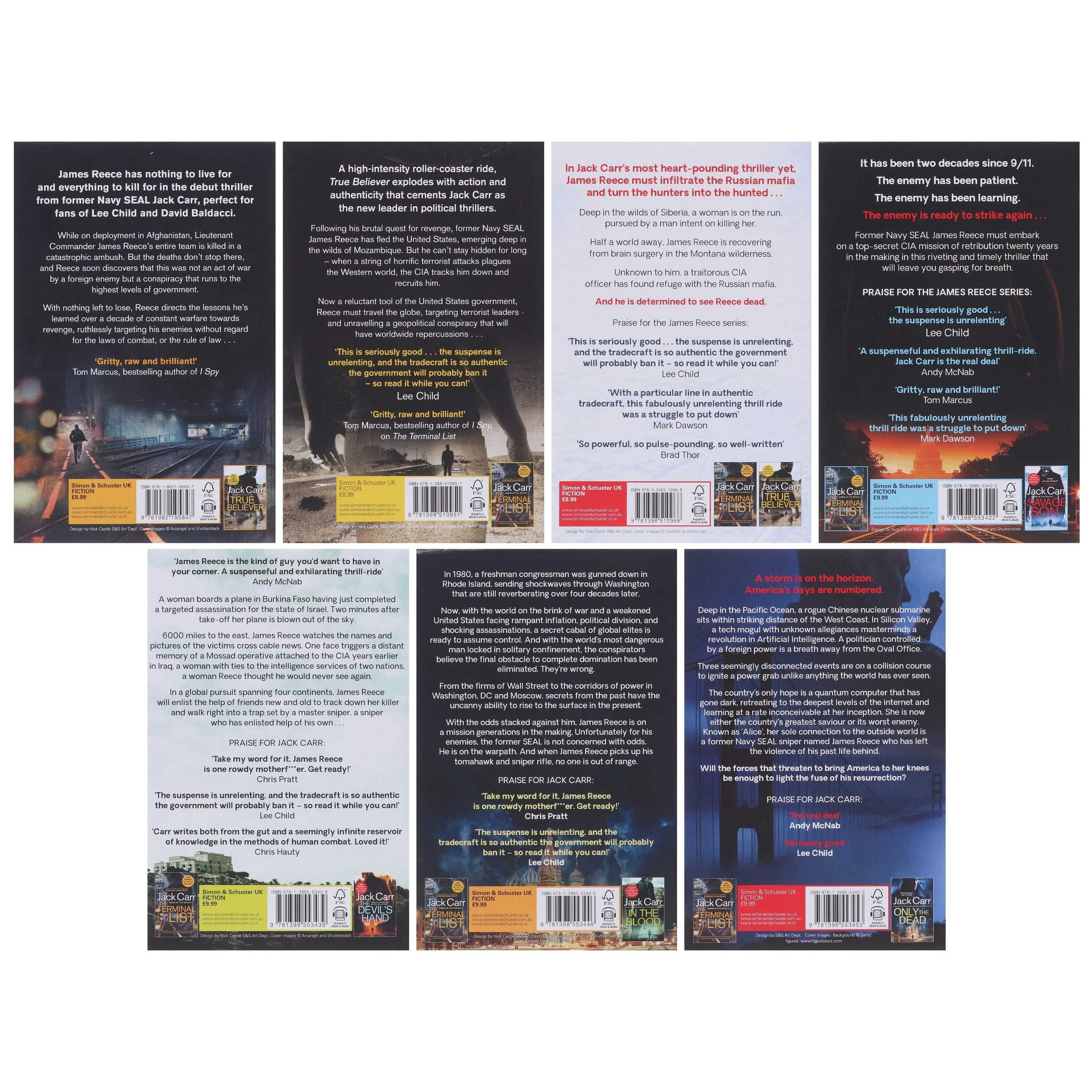 James Reece Series 7 Books Collection Set By Jack Carr - Fiction - Paperback - Image 3