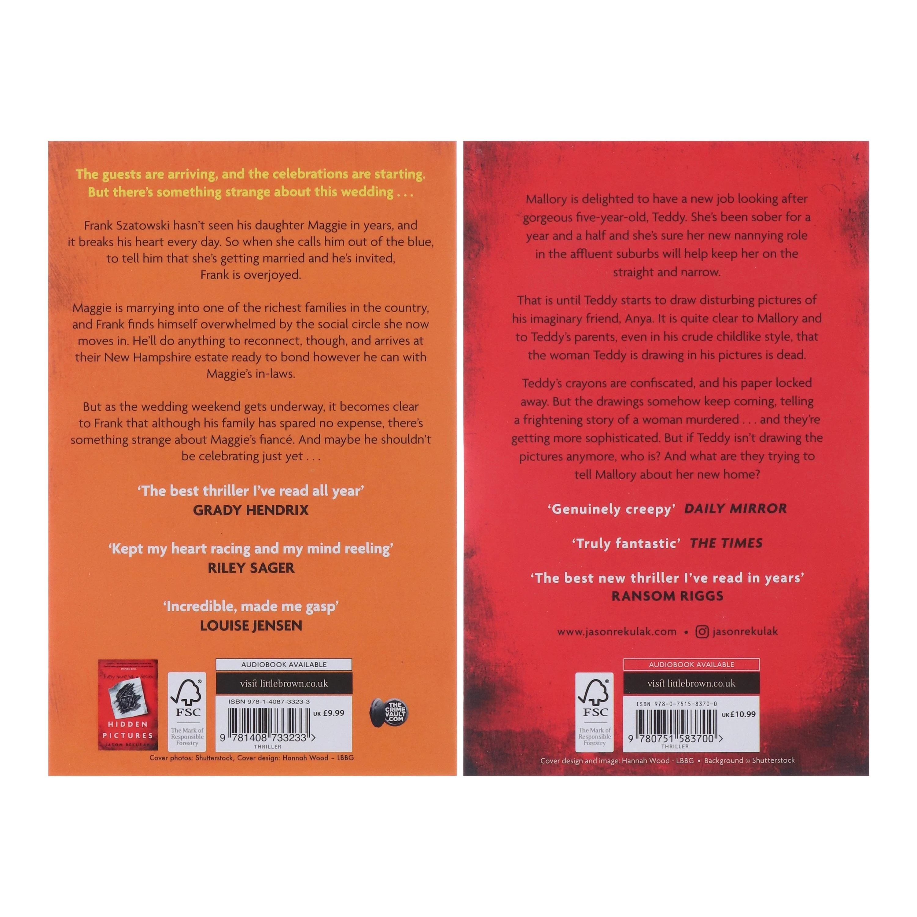 Jason Rekulak Collection (Hidden Pictures & The Last One at the Wedding) 2 Books Set - Fiction - Paperback - Image 3