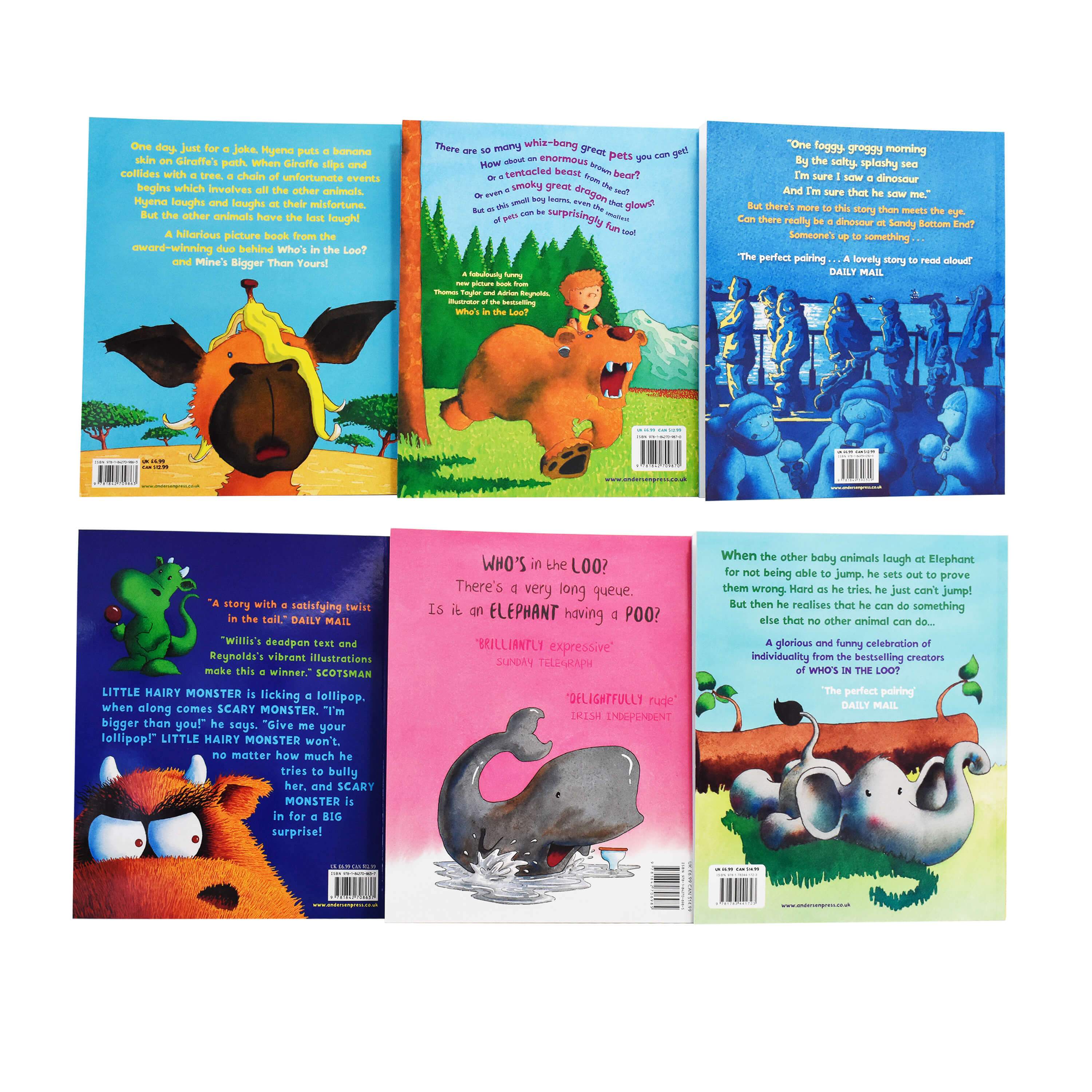 Damaged - Jeanne Willis & Adrian Reynolds 6 Picture Books Collection Set - Ages 2+ - Paperback - T 40 - Image 2