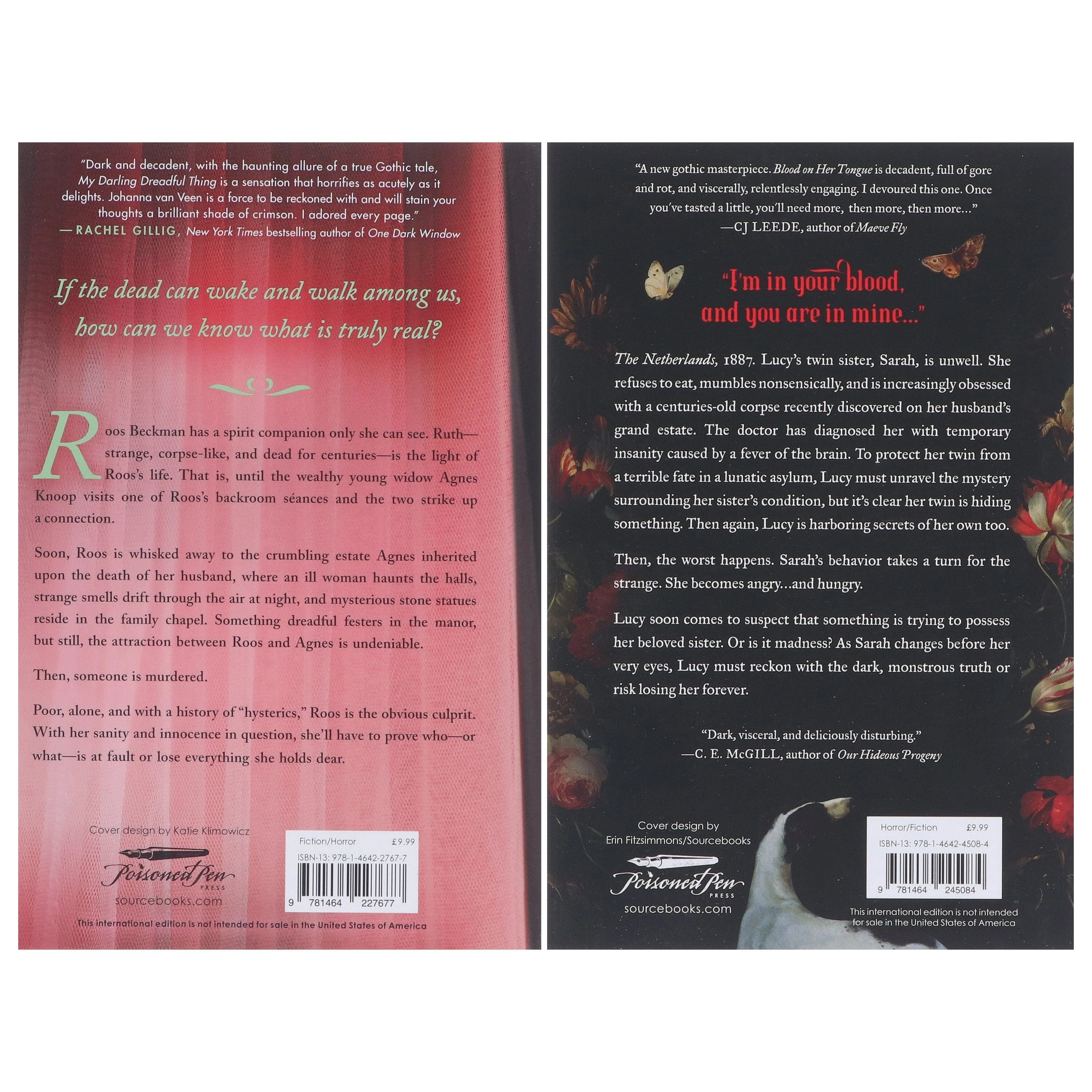 Johanna Van Veen Novel (My Darling Dreadful Thing & Blood on Her Tongue) 2 Books Collection Set - Fiction - Paperback - Image 3
