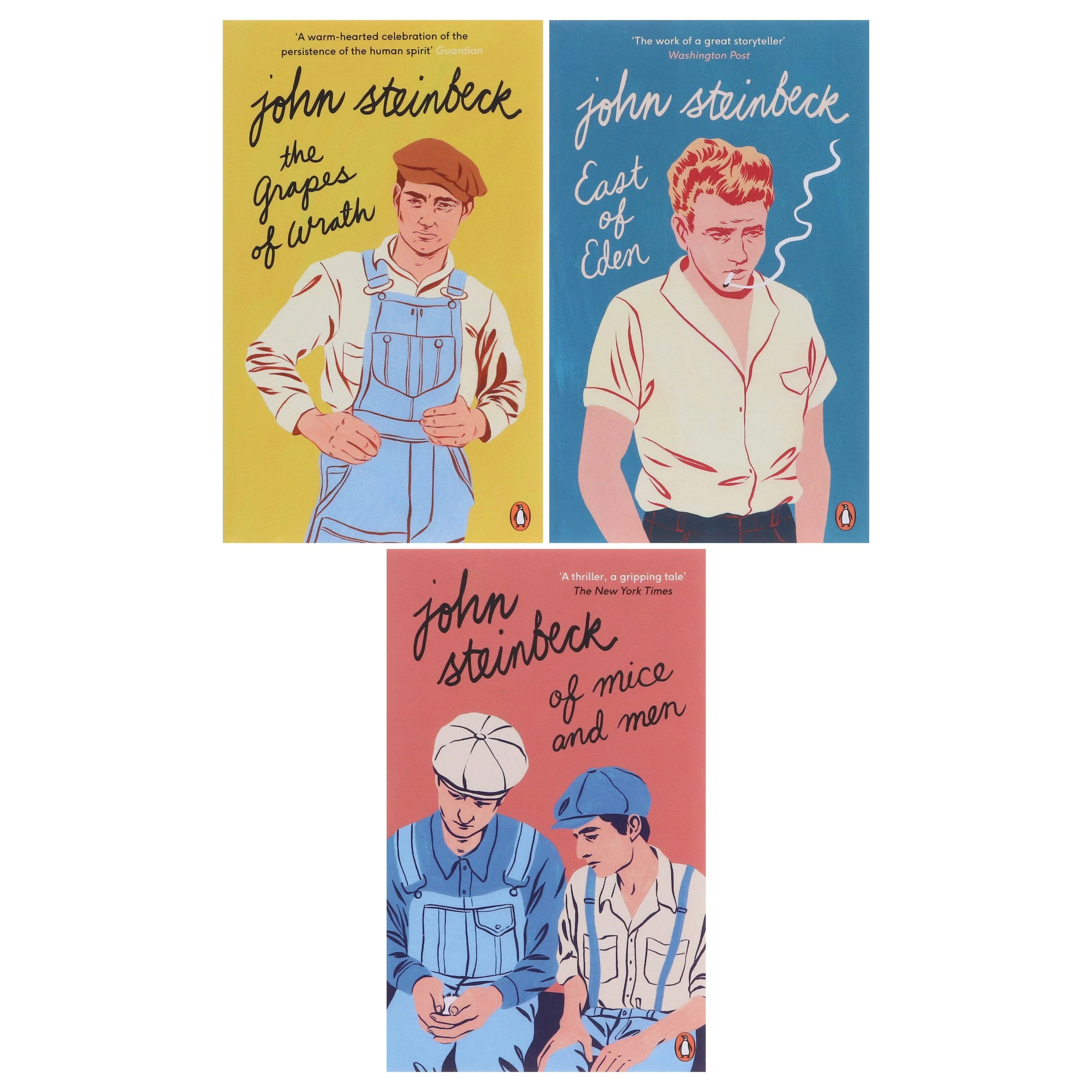 John Steinbeck Collection (The Grapes of Wrath, East of Eden, Of Mice and Men) 3 Books Set - Fiction - Paperback - Image 2