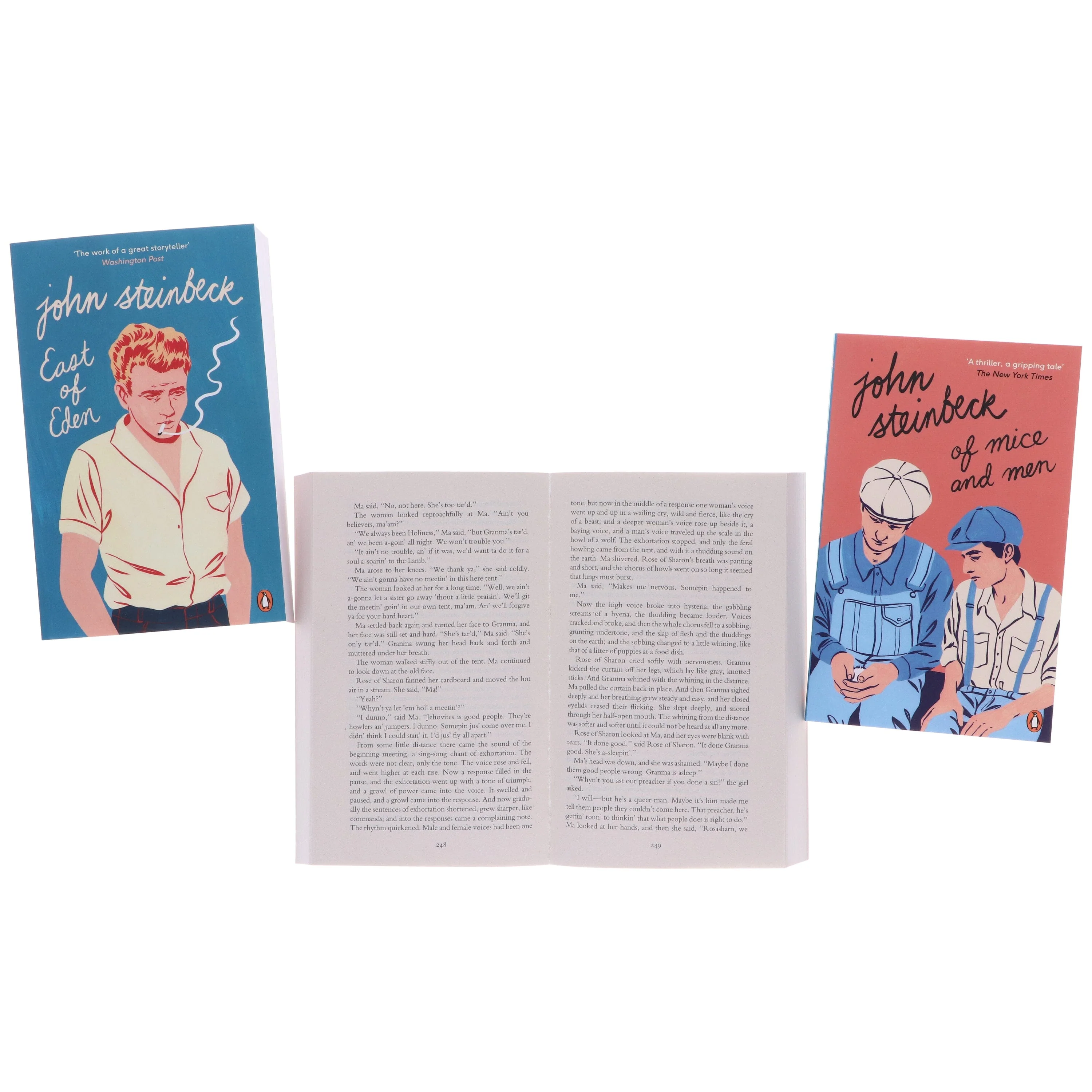 John Steinbeck Collection (The Grapes of Wrath, East of Eden, Of Mice and Men) 3 Books Set - Fiction - Paperback - Image 7