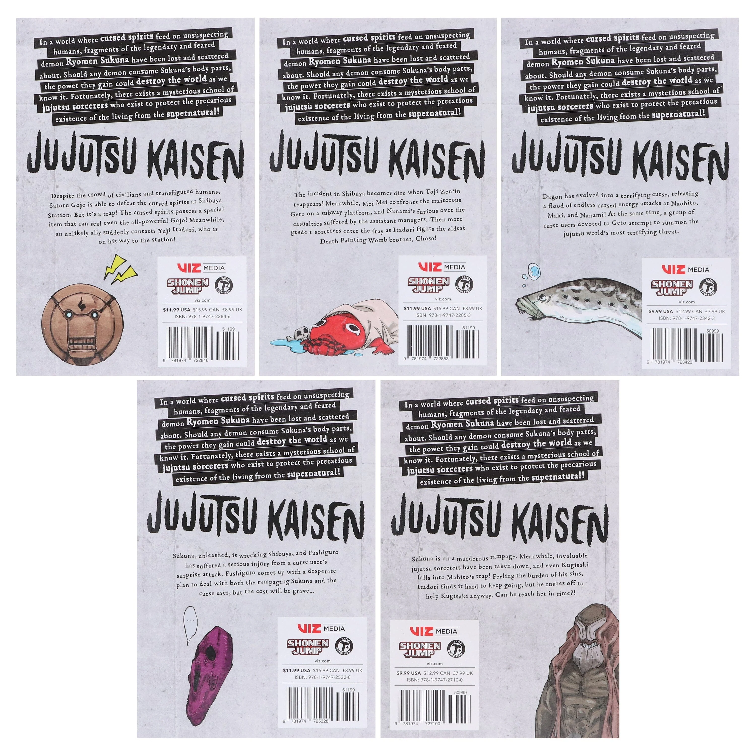 Jujutsu Kaisen Series (Book 11-15) By Gege Akutami 5 Books Collection Manga Set - Ages 16+ - Paperback - Image 3