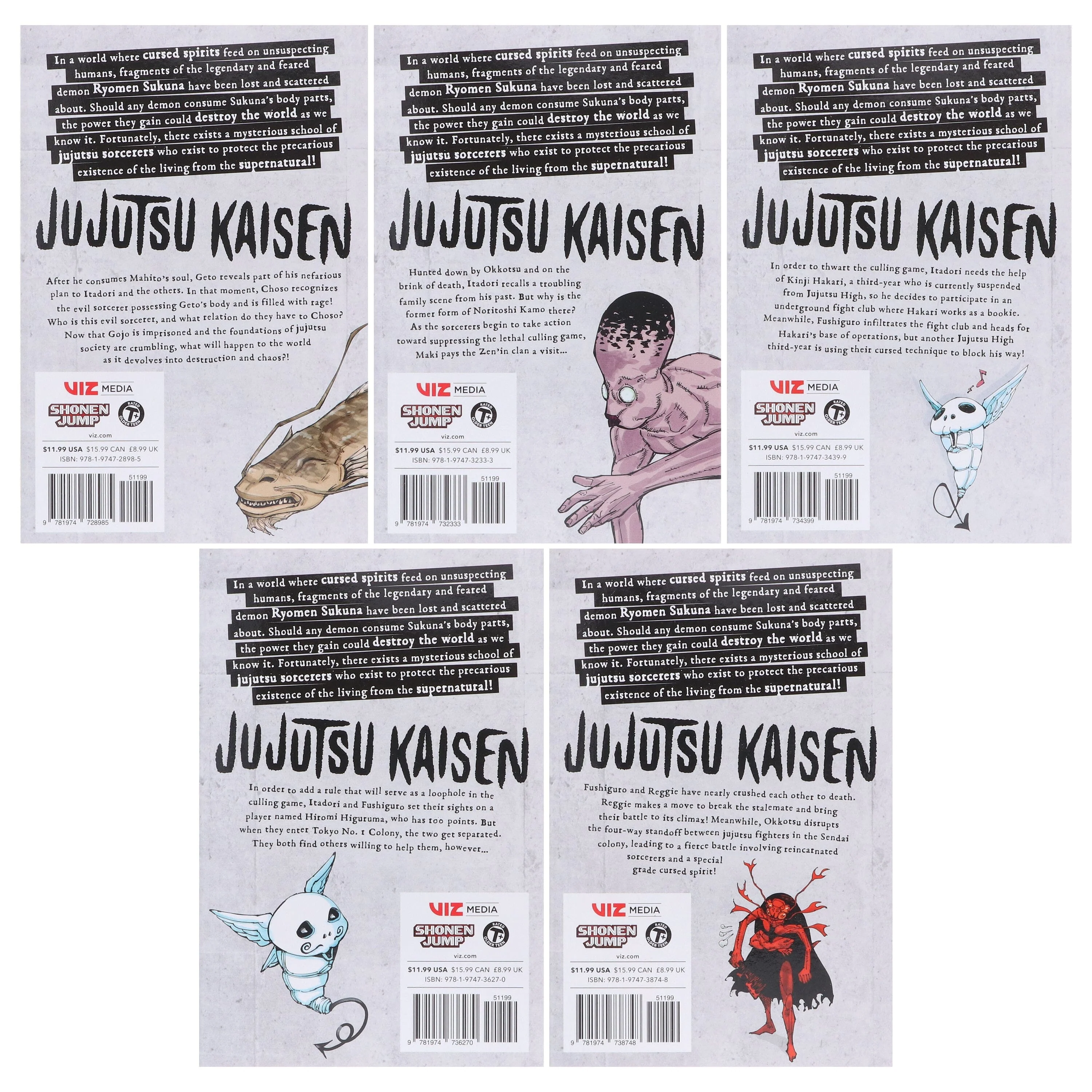 Jujutsu Kaisen Series (Book 16-20) By Gege Akutami 5 Books Collection Manga Set - Ages 16+ - Paperback - Image 3