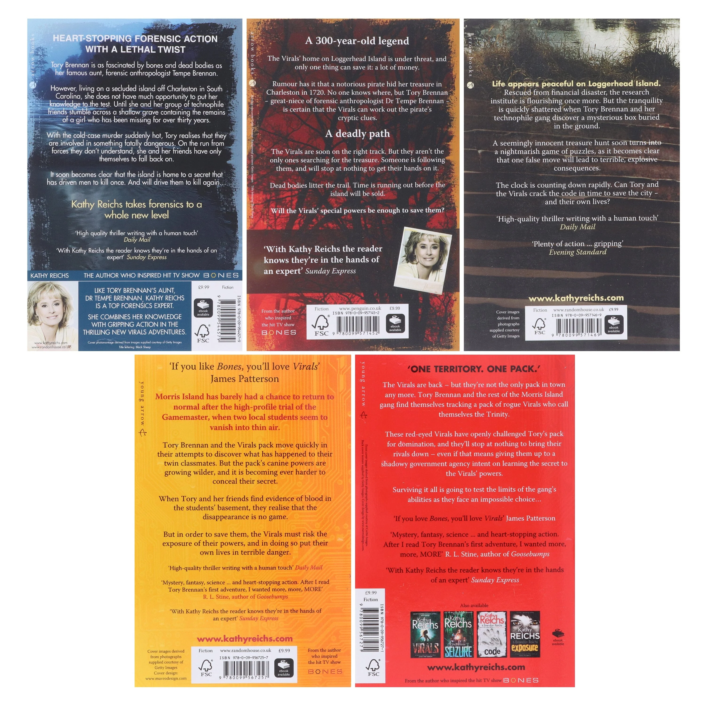 Kathy Reichs Virals Series 5 Books Collection Set - Ages 12-17 - Paperback - Image 3