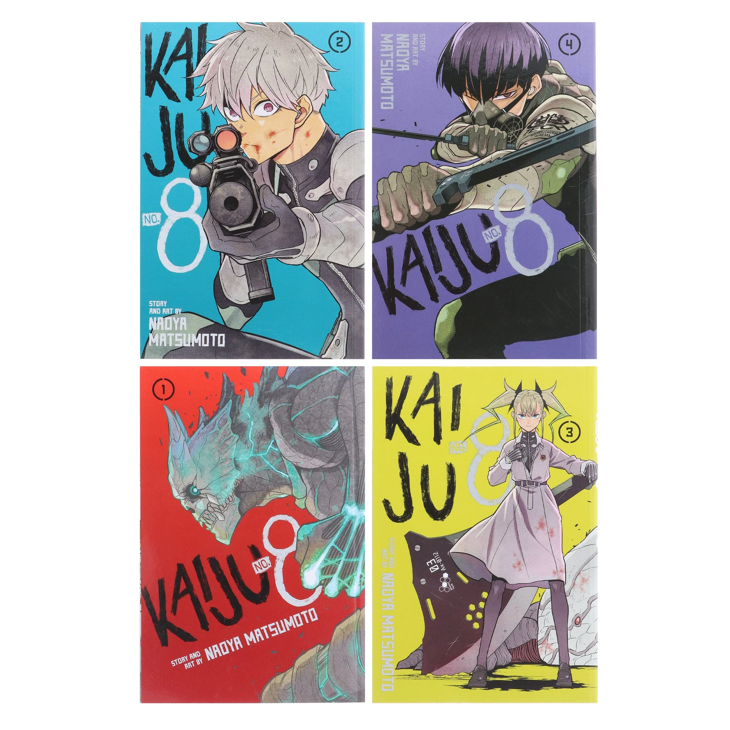 Kaiju No. 8 Series (Vol. 1-4) by Naoya Matsumoto 4 Books Collection Set - Manga - Paperback - Image 2