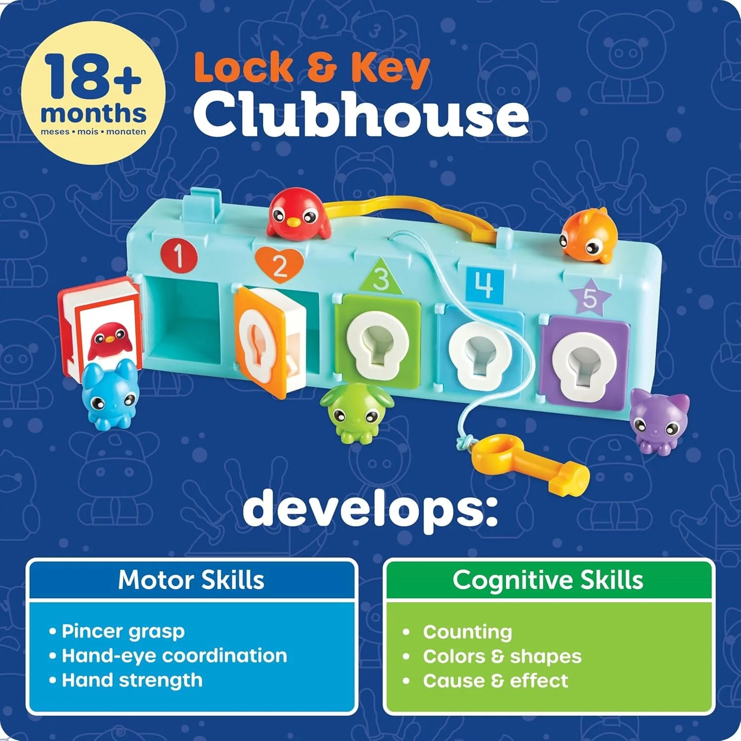 Learning Resources Lock & Key Clubhouse - Ages 18 Months+ - Educational Toy - Image 8