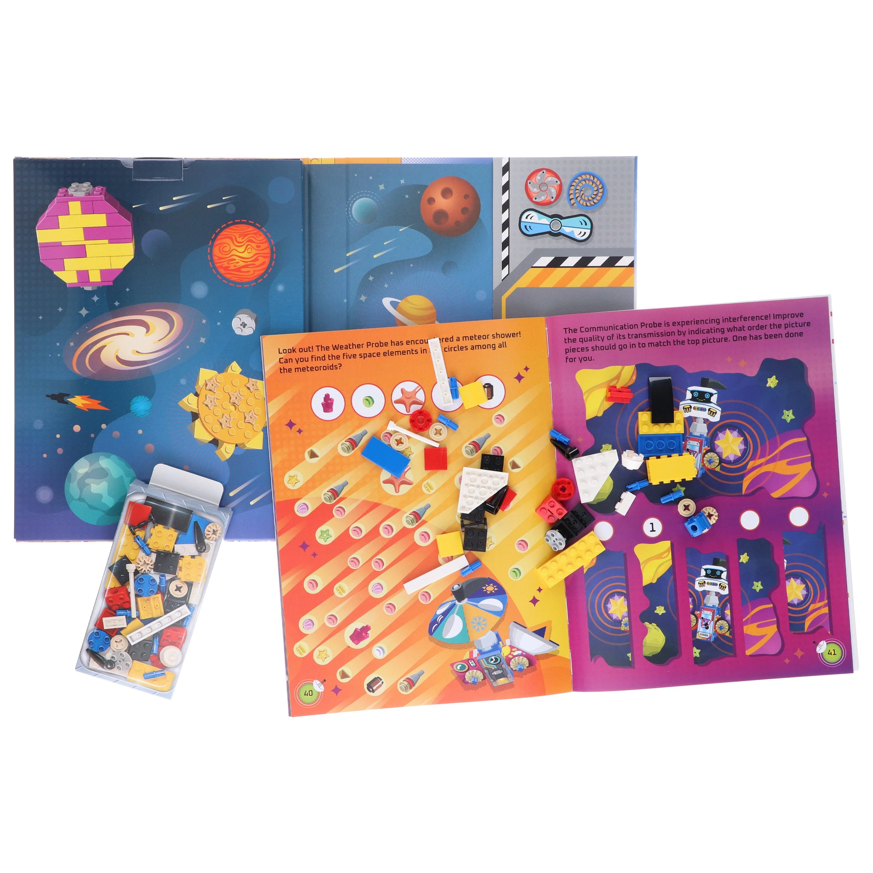 LEGO Books: Build and Stick: Space Activity Box (includes LEGO bricks, book and over 250 stickers) - Ages 7-9 – Hardback - Image 6