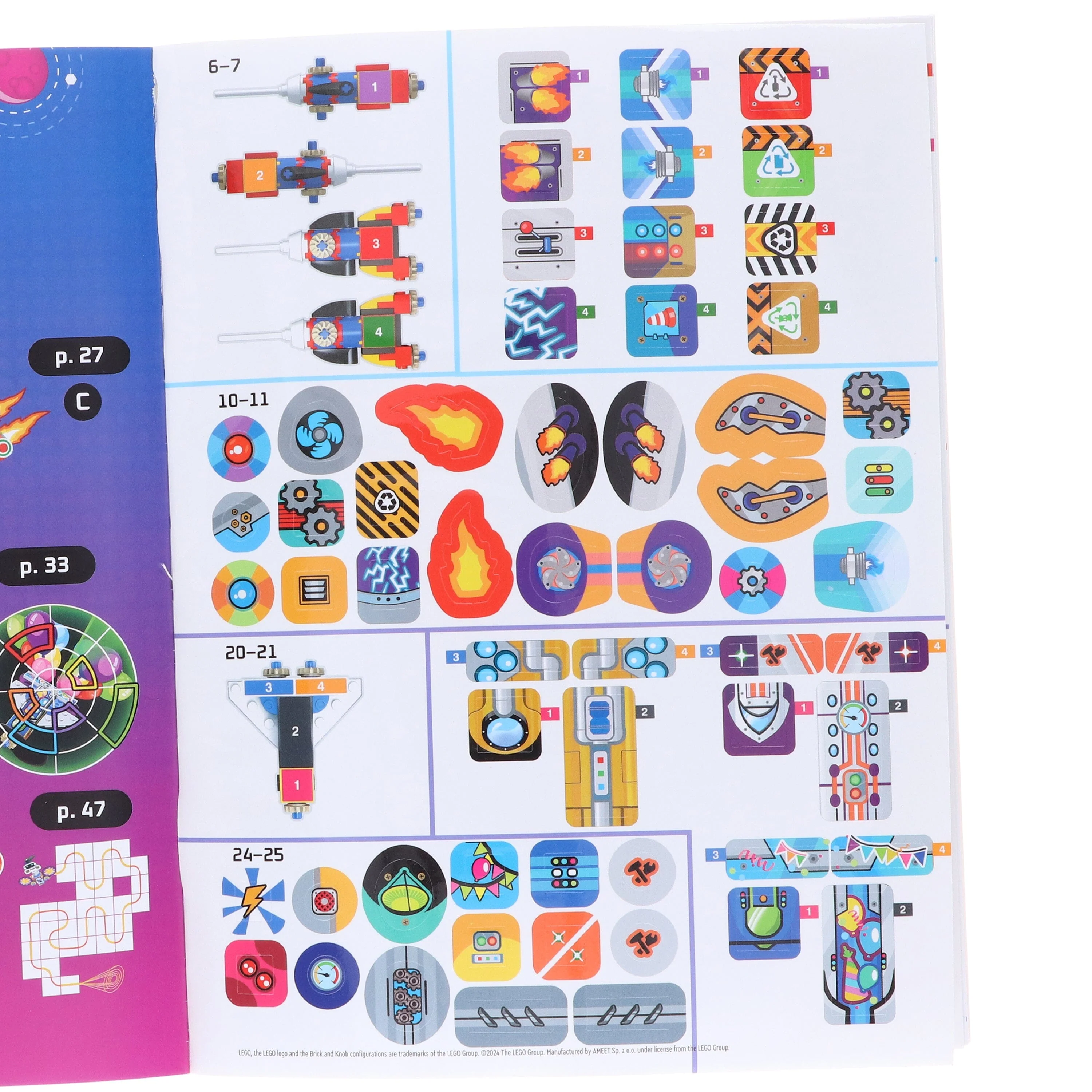 LEGO Books: Build and Stick: Space Activity Box (includes LEGO bricks, book and over 250 stickers) - Ages 7-9 – Hardback - Image 9