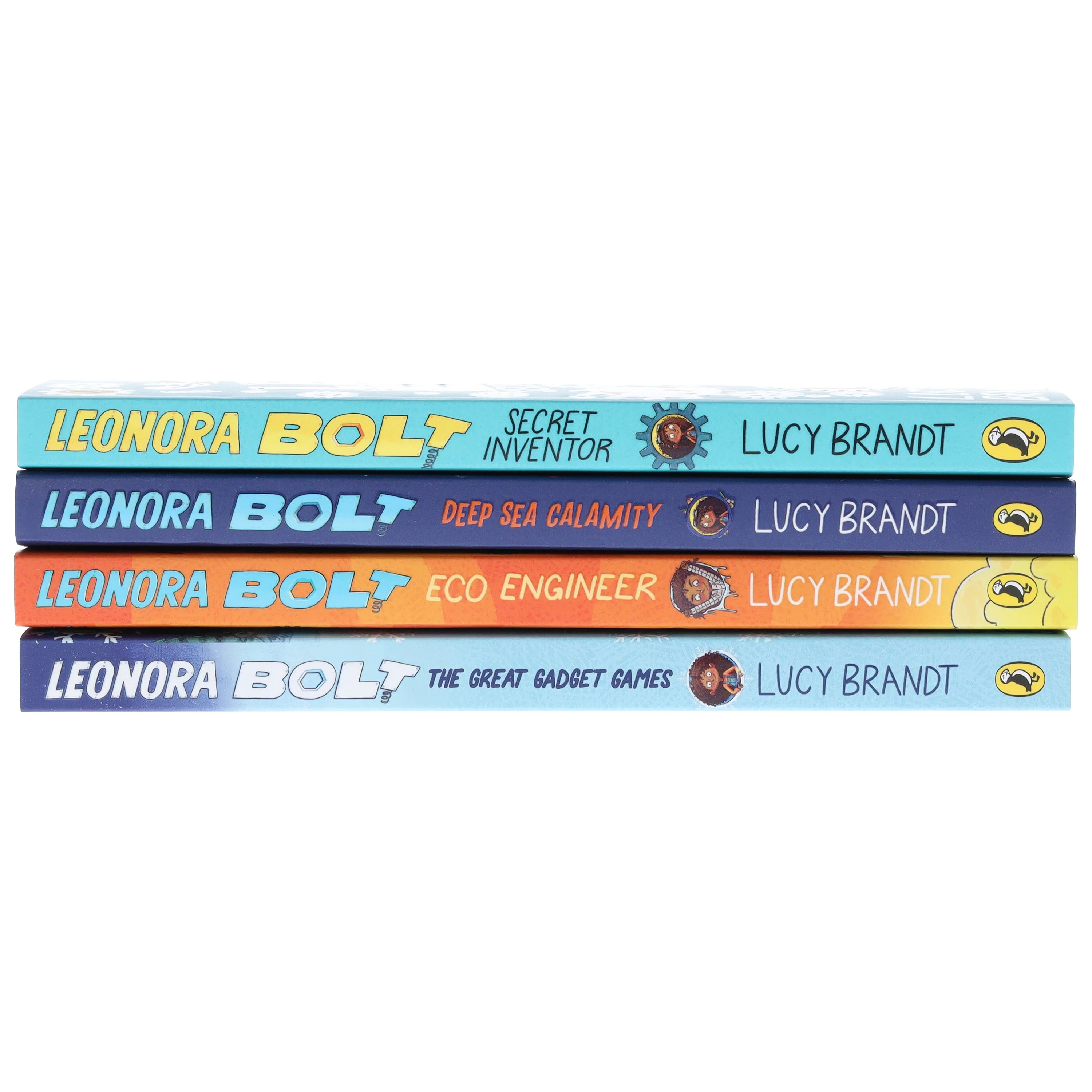 Leonora Bolt Secret Inventor Series (Book 1-4) by Lucy Brandt: Illustrated 4 Books Collection Set - Ages 6-10 - Paperback - Image 6