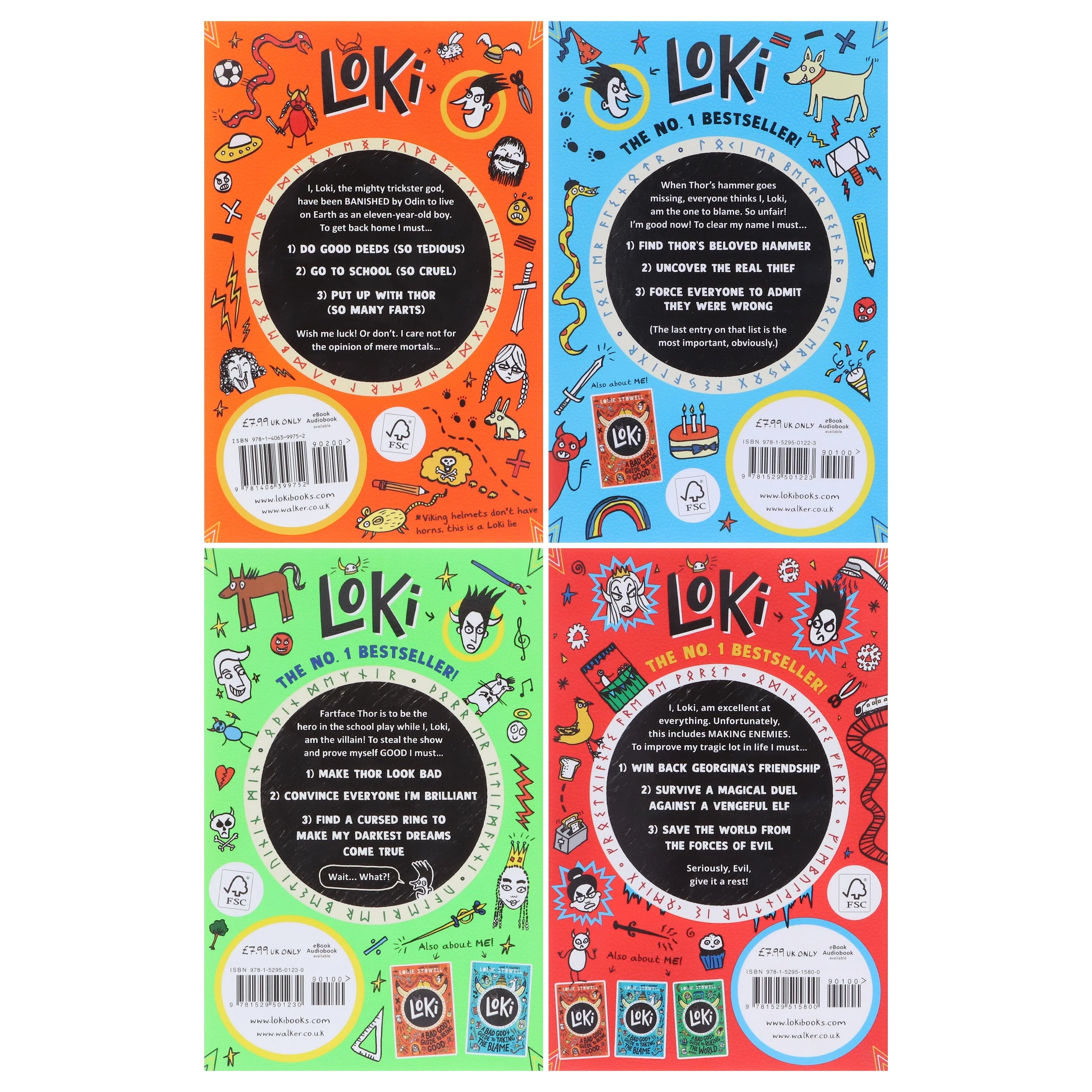 Loki: A Bad God’s Guide Series by Louie Stowell 4 Books Collection Set - Ages 9-12 - Paperback - Image 3