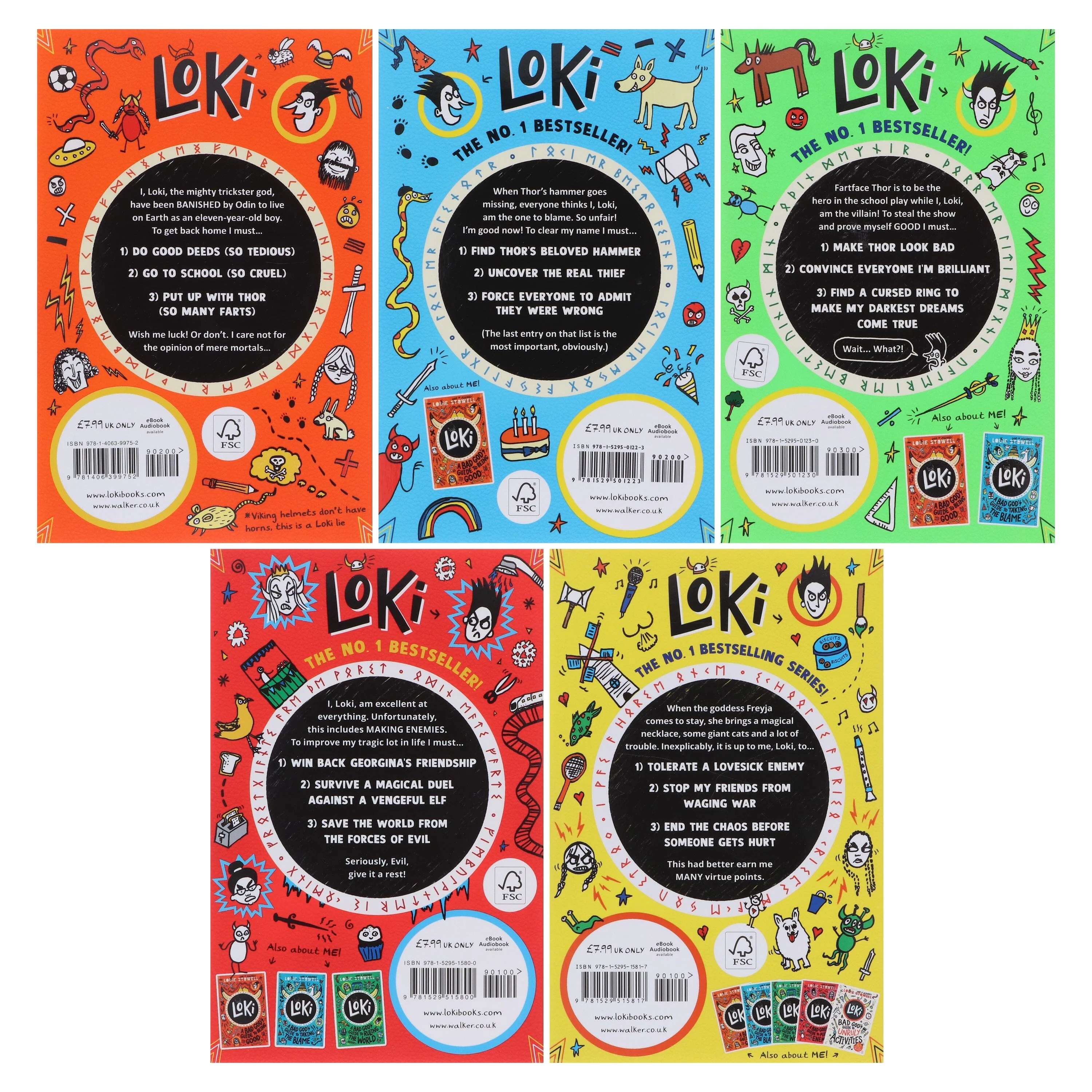 Loki: A Bad God’s Guide Series by Louie Stowell 5 Books Collection Set - Ages 9-12 - Paperback - Image 3