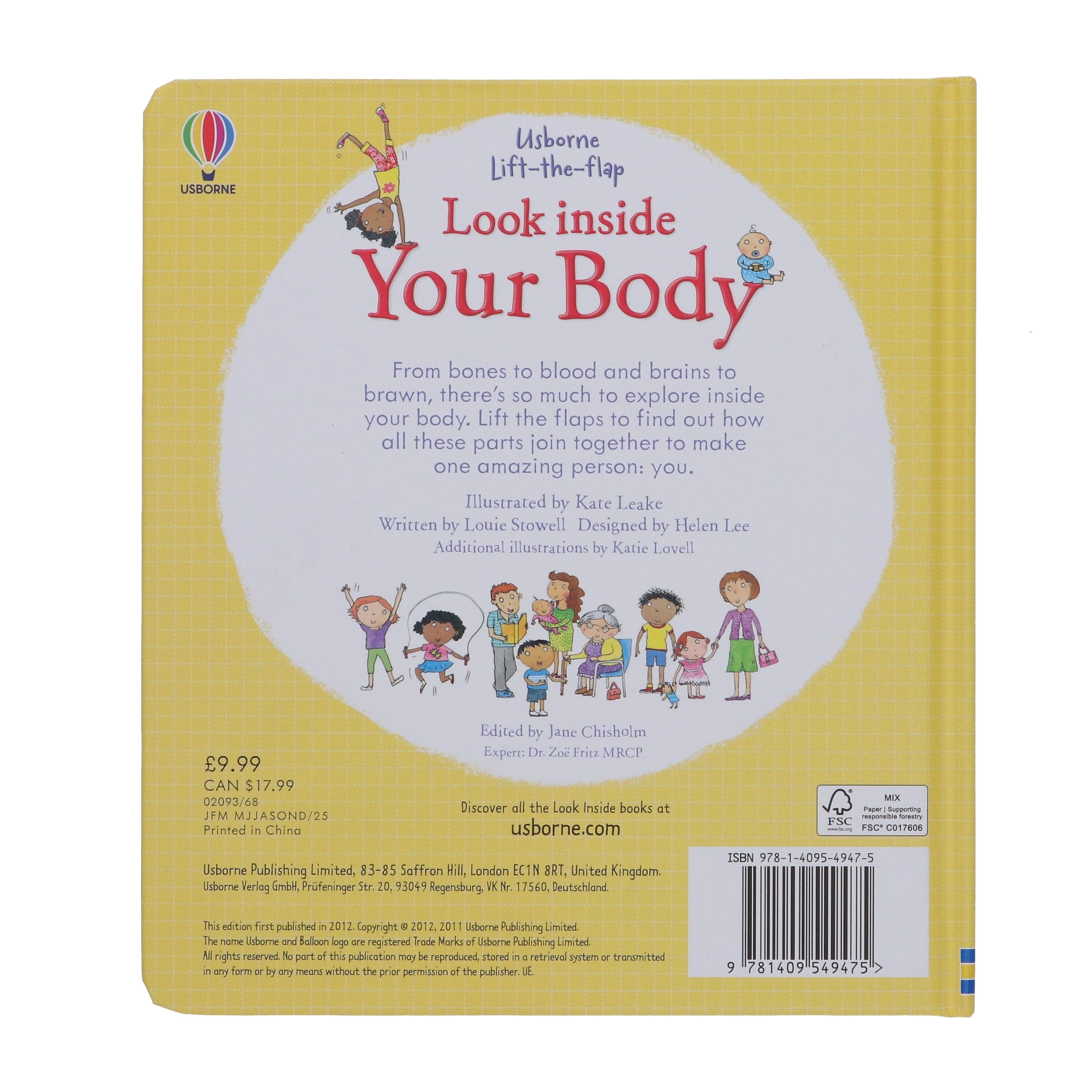 Usborne Lift-The-Flap: Look Inside Your Body by Louie Stowell - Ages 5-9 - Board books - Image 3