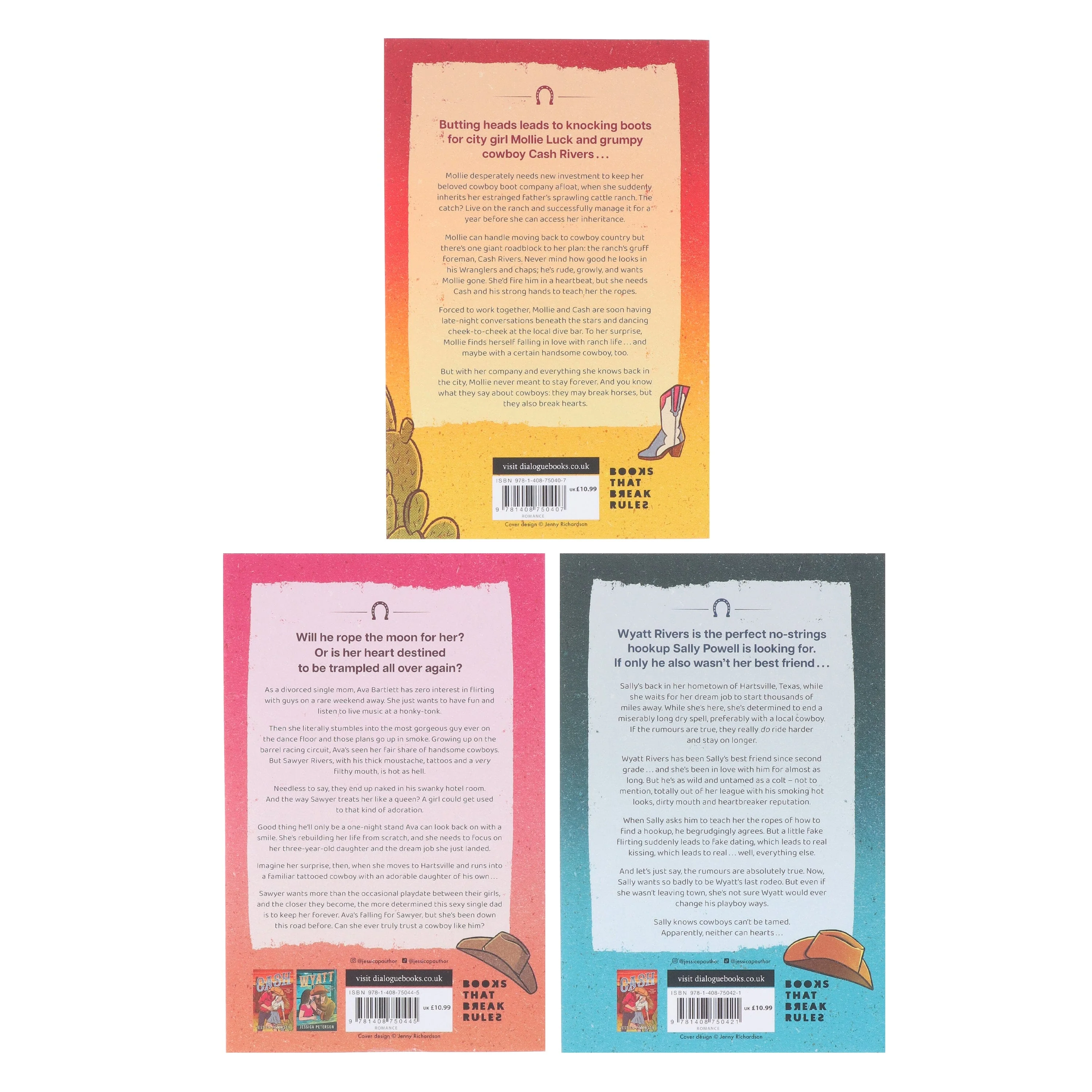 Lucky River Ranch Series by Jessica Peterson 3 Books Collection Set - Fiction - Paperback - Image 3