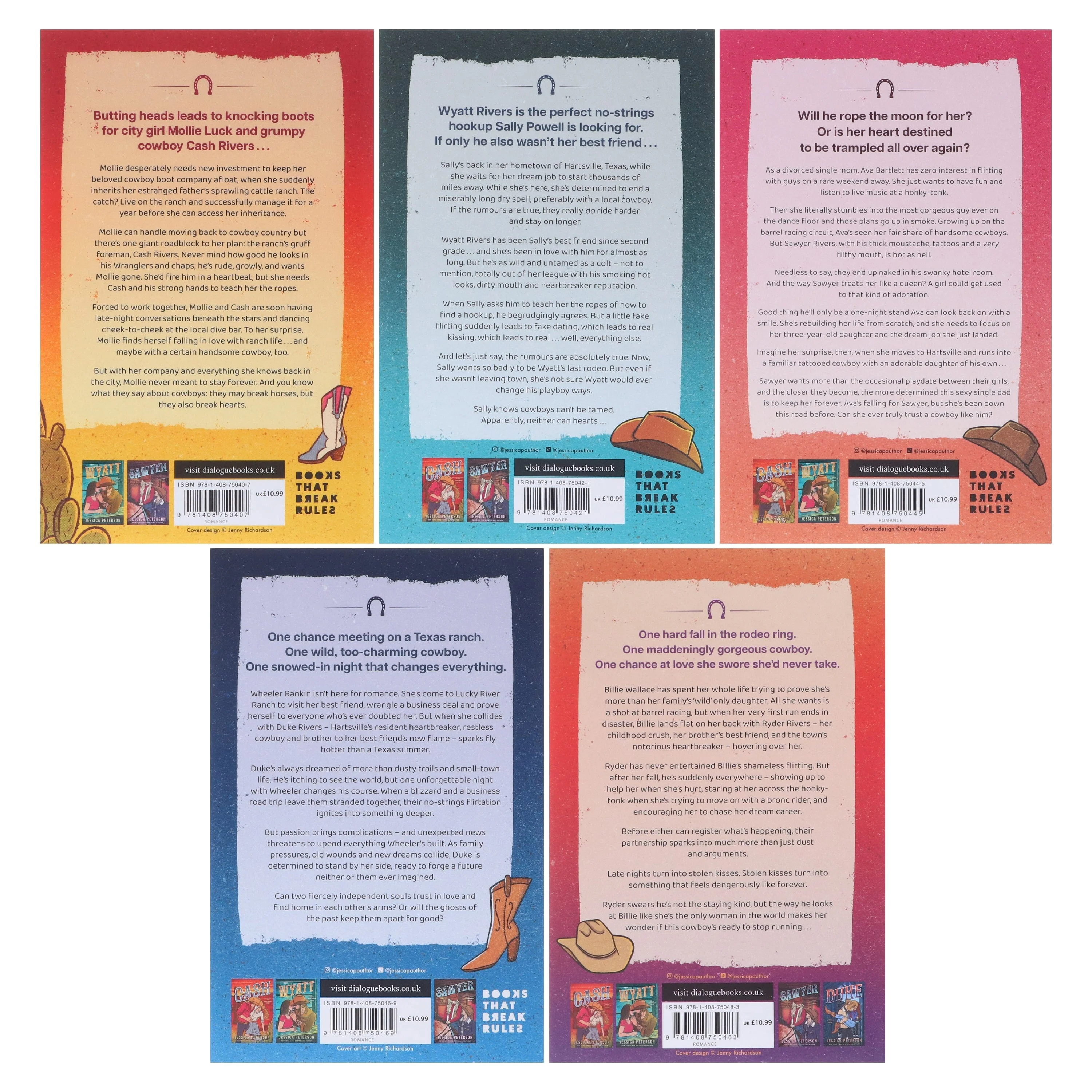 Lucky River Ranch Series by Jessica Peterson 5 Books Collection Set - Fiction - Paperback - Image 3