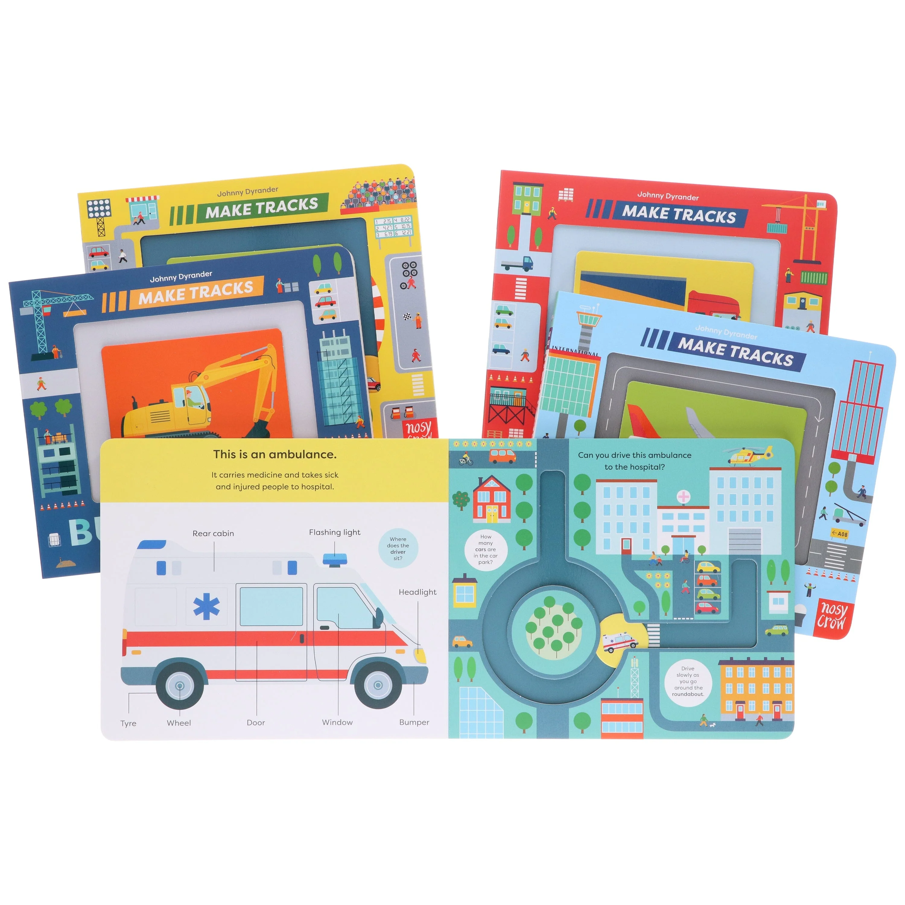 Make Tracks Series by Johnny Dyrander 5 Books Collection Set - Ages 2-5 - Board Book - Image 7