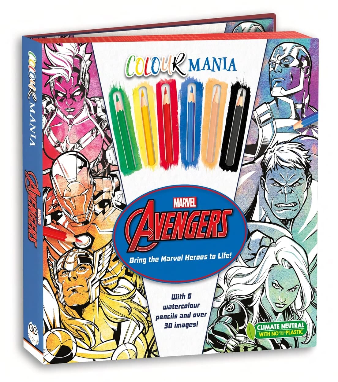 Marvel: Avengers: Bring the Marvel Heroes to Life!: With 6 Watercolour Pencils, Paintbrush and Over 30 Images! - Ages 7-11 - Paperback - Image 3