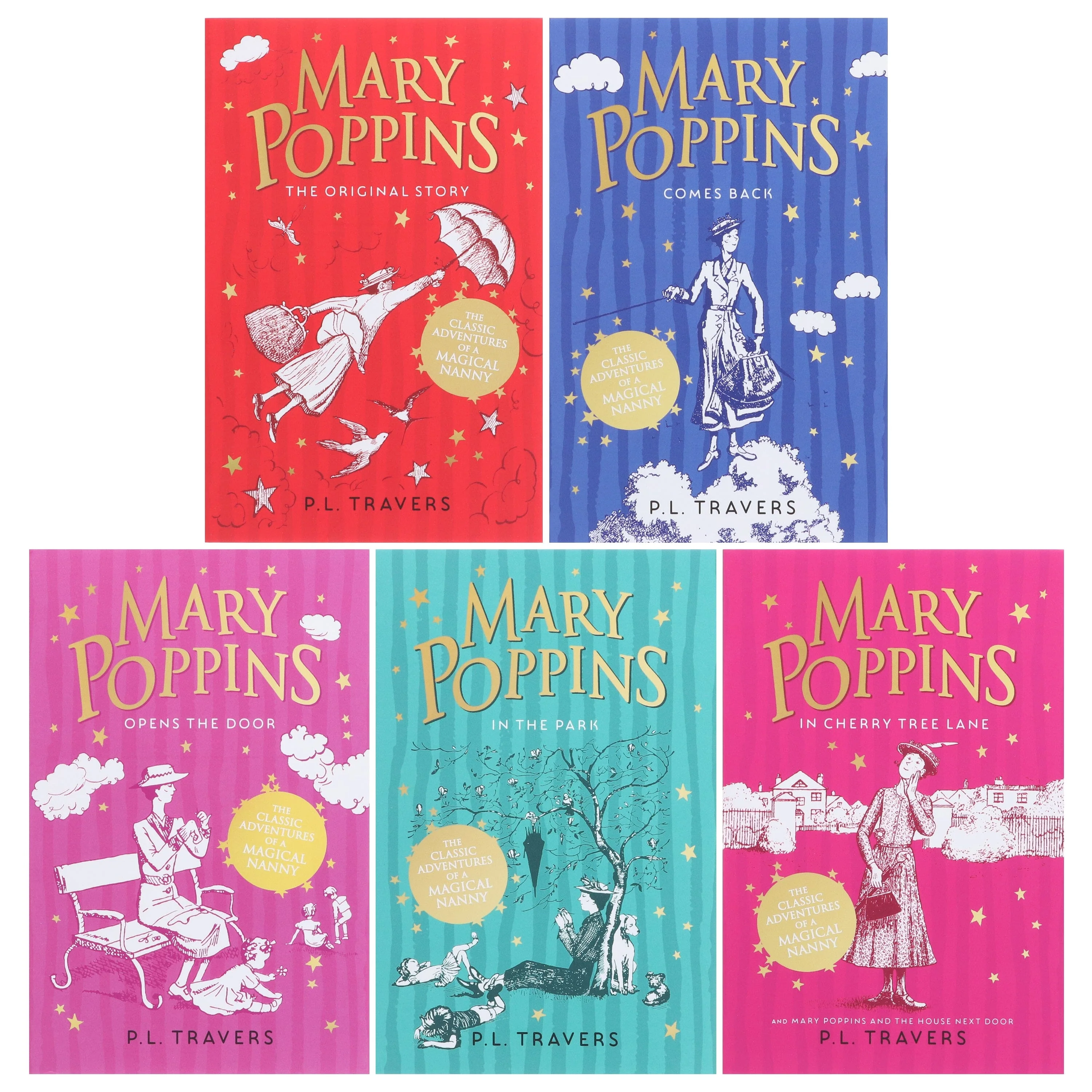 Mary Poppins By P. L. Travers 5 Books Collection Set With Victorian Suffragette Costume - Image 2
