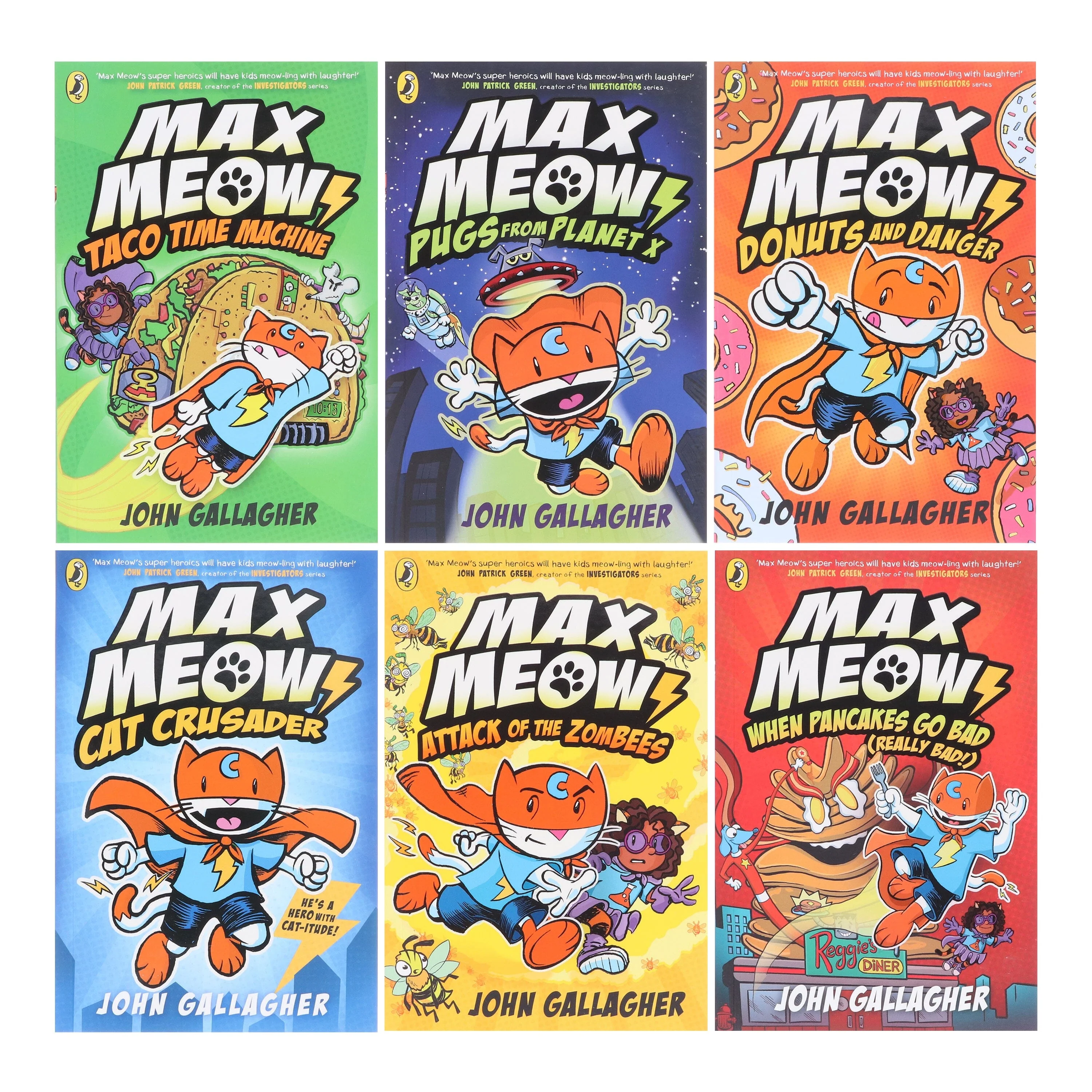 Max Meow Series By John Gallagher: Graphic Novels 6 Books Collection Set - Ages 5-10 - Paperback - Image 2