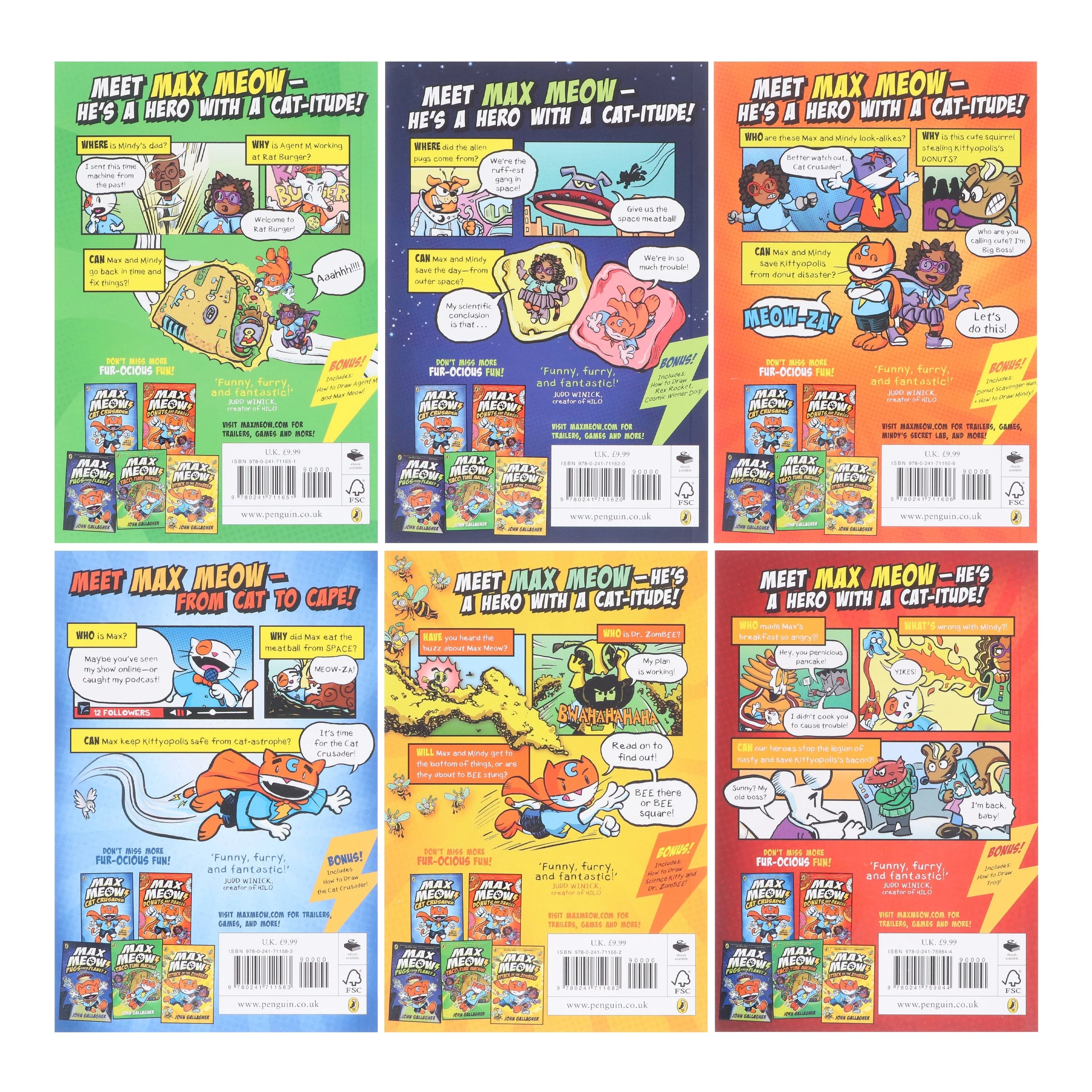 Max Meow Series By John Gallagher: Graphic Novels 6 Books Collection Set - Ages 5-10 - Paperback - Image 3